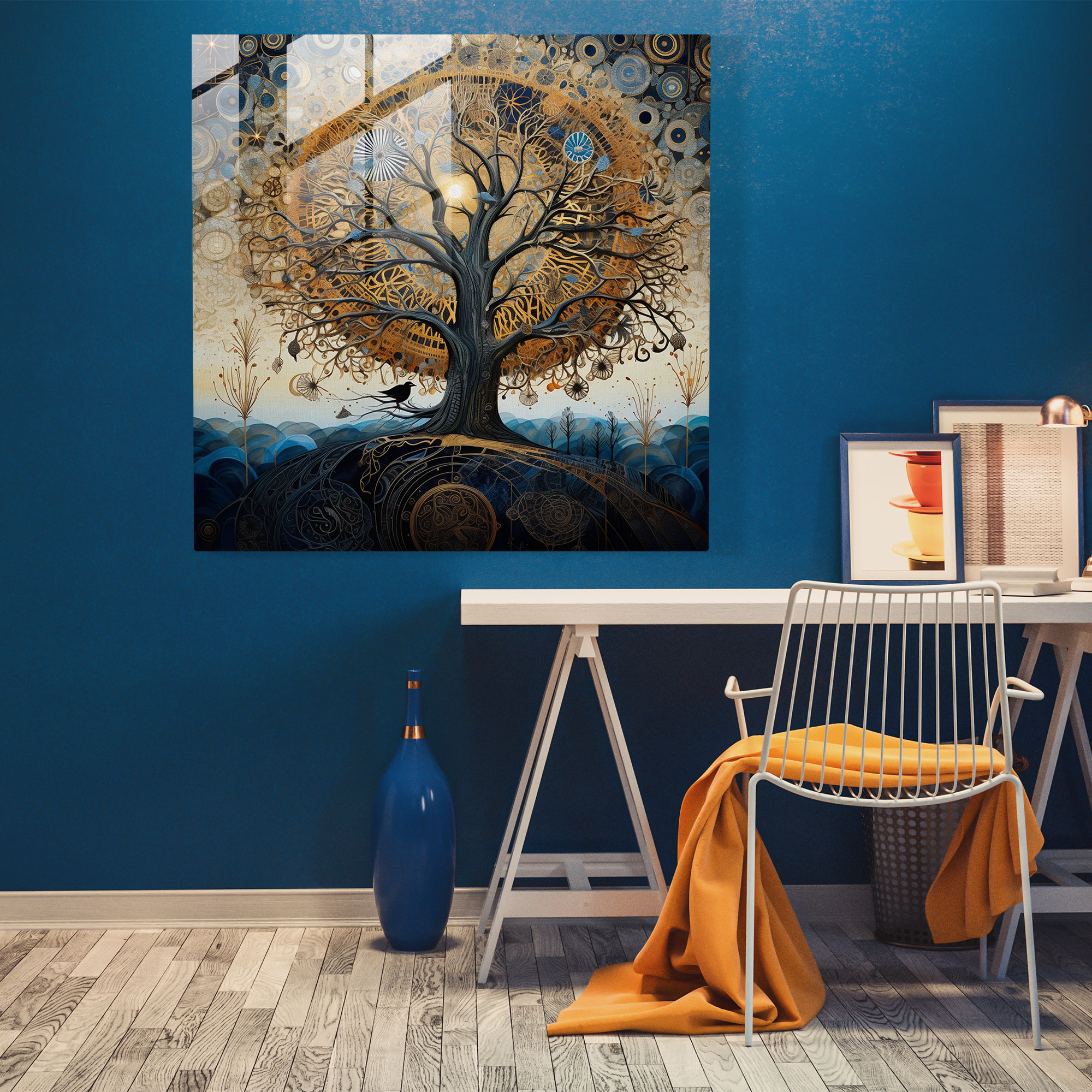 Surreal Tree Of Life Canvas Print - Tree Of Life, Surreal Mixed Media Collage, Wall Art, Wall Decoration