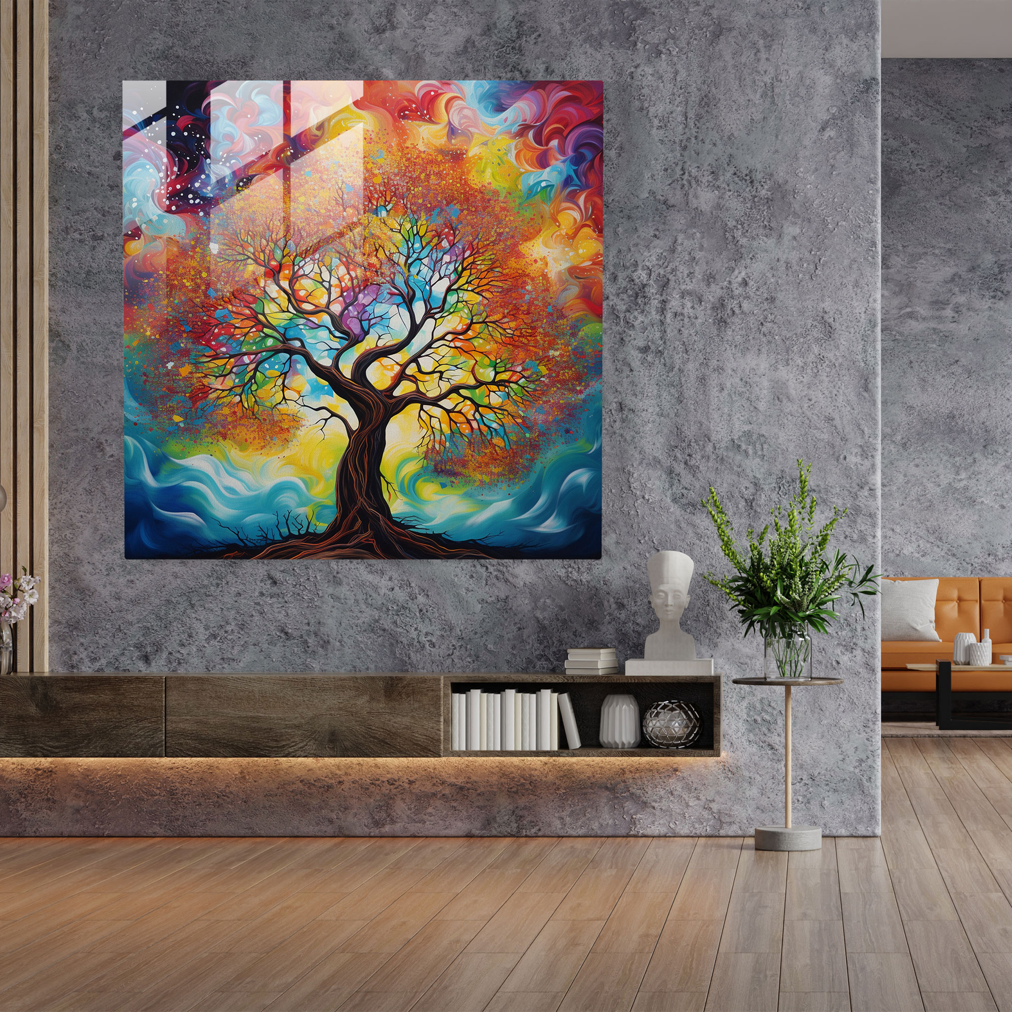 Tree Of Life Canvas Print - Vibrant Abstract Wall Art - Tree Of Life, Canvas Print, Vibrant Colors, Canvas Wall Art