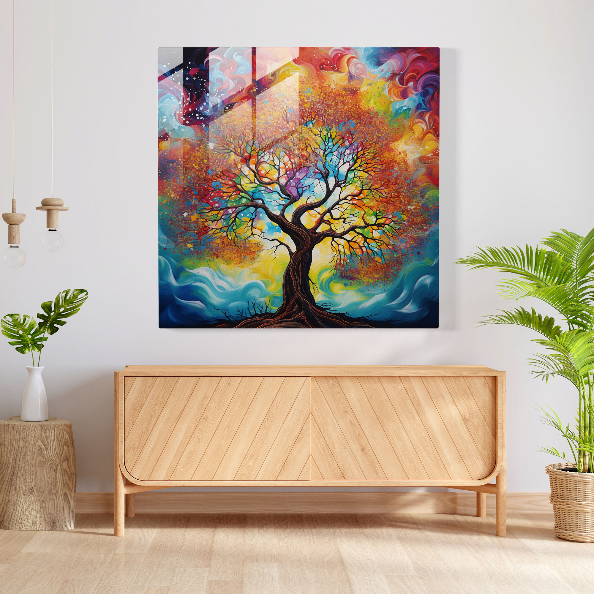 Tree Of Life Canvas Print - Vibrant Abstract Wall Art - Tree Of Life, Canvas Print, Vibrant Colors, Canvas Wall Art
