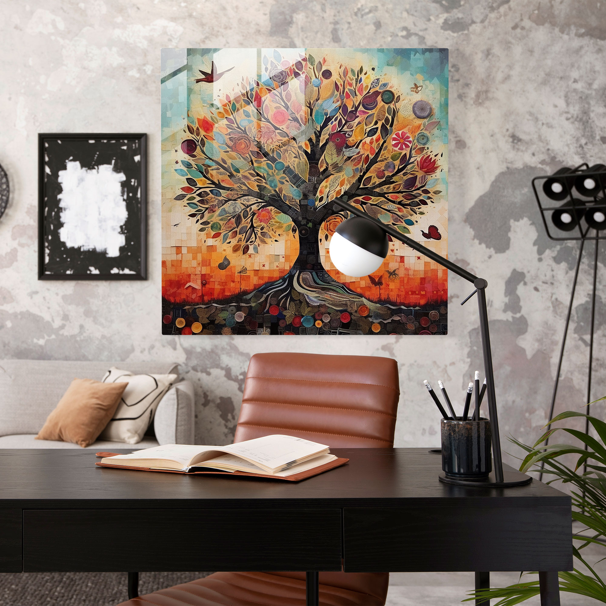 Tree Of Life Wall Decoration - Collage Art Canvas Print - Tree Of Life, Tree Of Life, Wall Decoration, Home Decoration