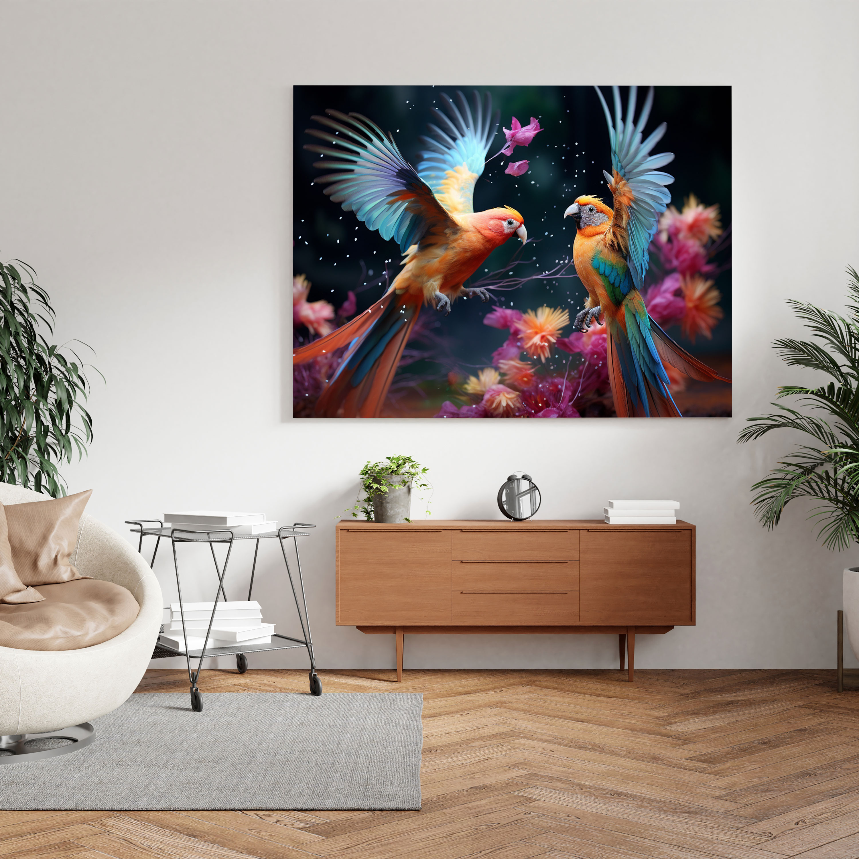 Tropical Birds Canvas Print - Tropical, Canvas, Tropical, Canvas Wall Art