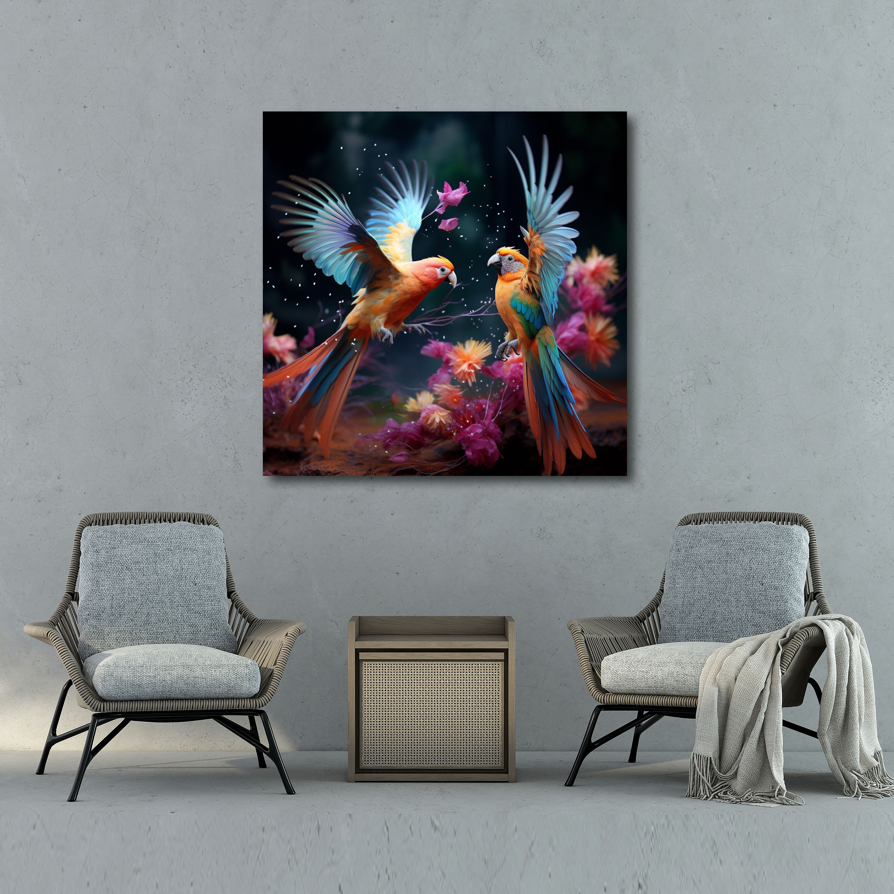 Tropical Birds Canvas Print - Tropical, Canvas, Tropical, Canvas Wall Art