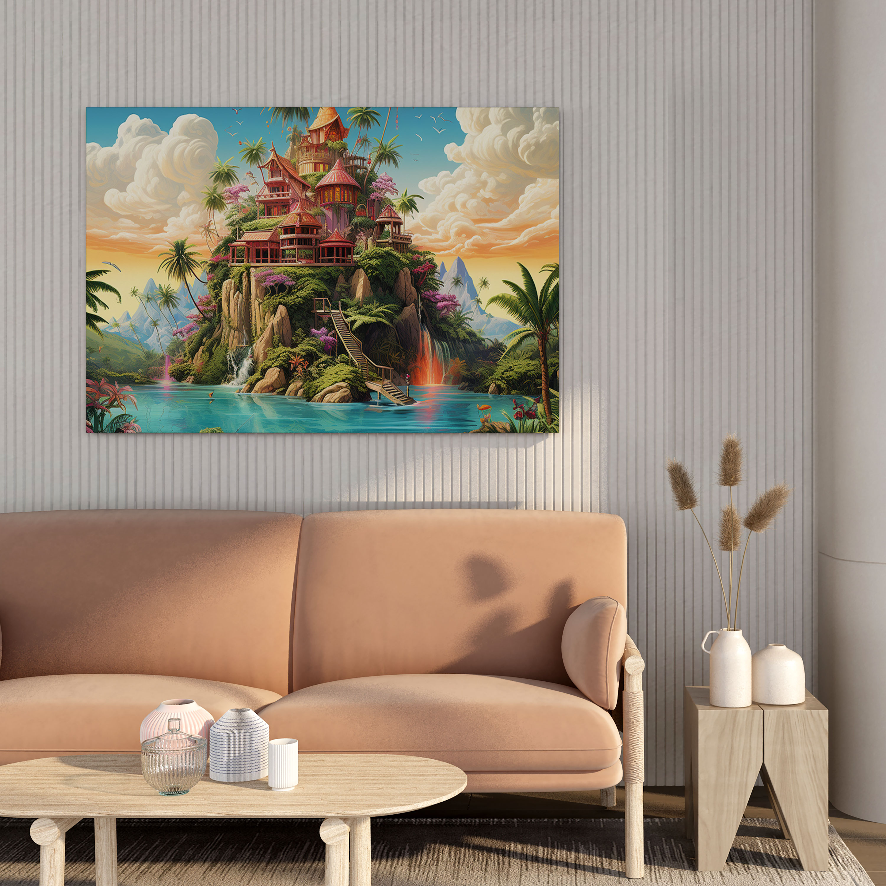 Tropical Island Canvas Print - Tropical, Wall Decoration, Home Decoration, Tropical Island