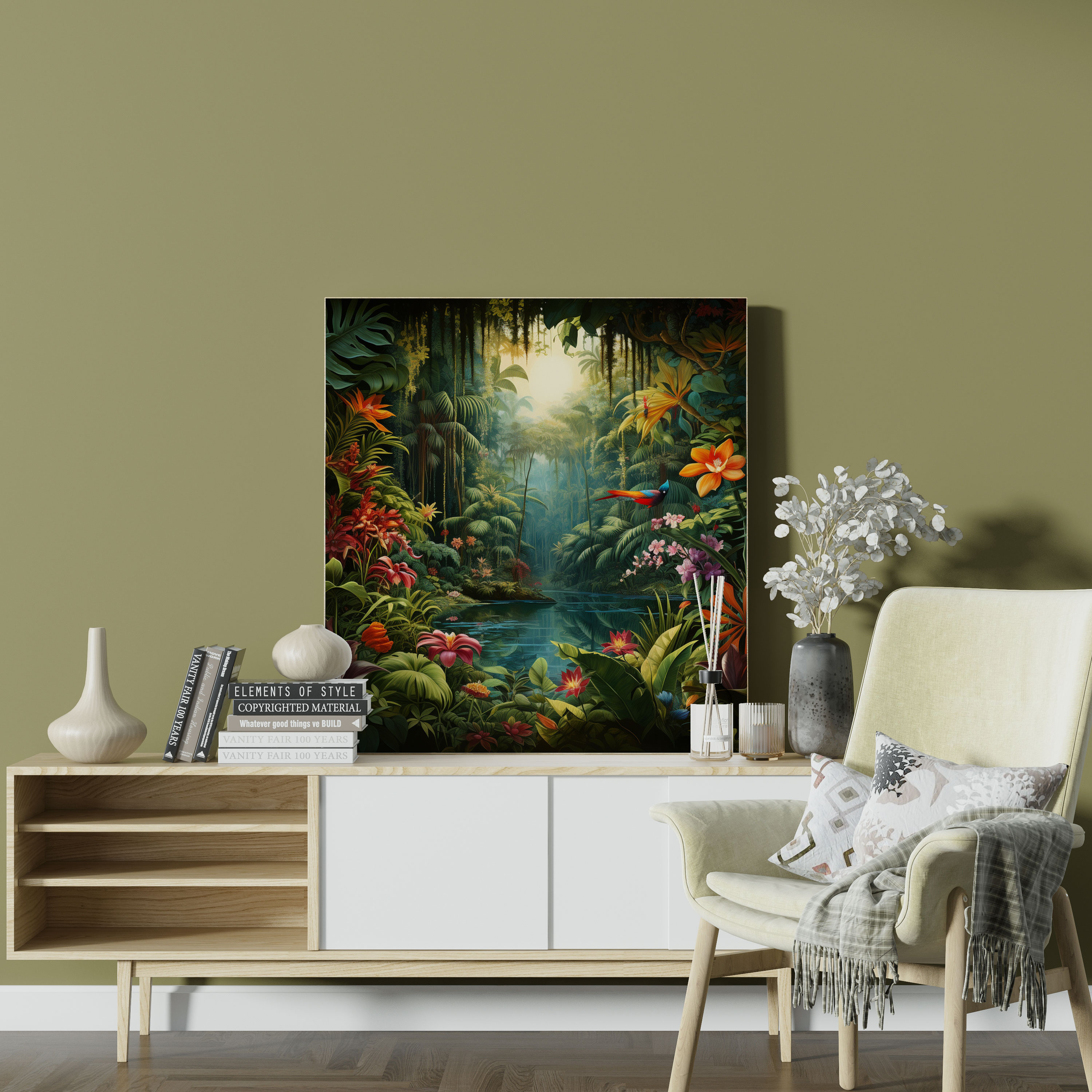 Tropical Rainforest Canvas Print - Tropical, Home Decoration, Wall Decoration, Canvas