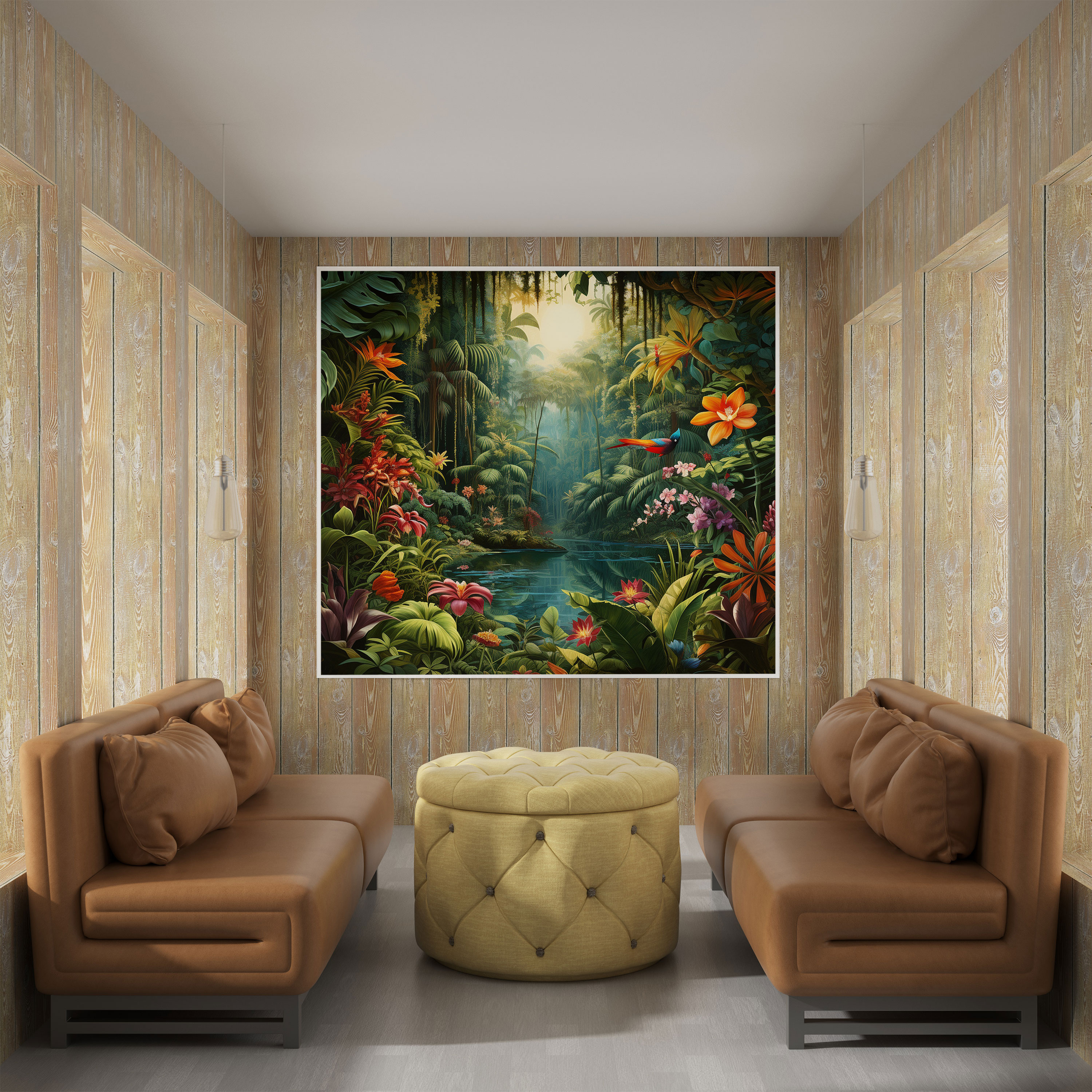 Tropical Rainforest Canvas Print - Tropical, Home Decoration, Wall Decoration, Canvas