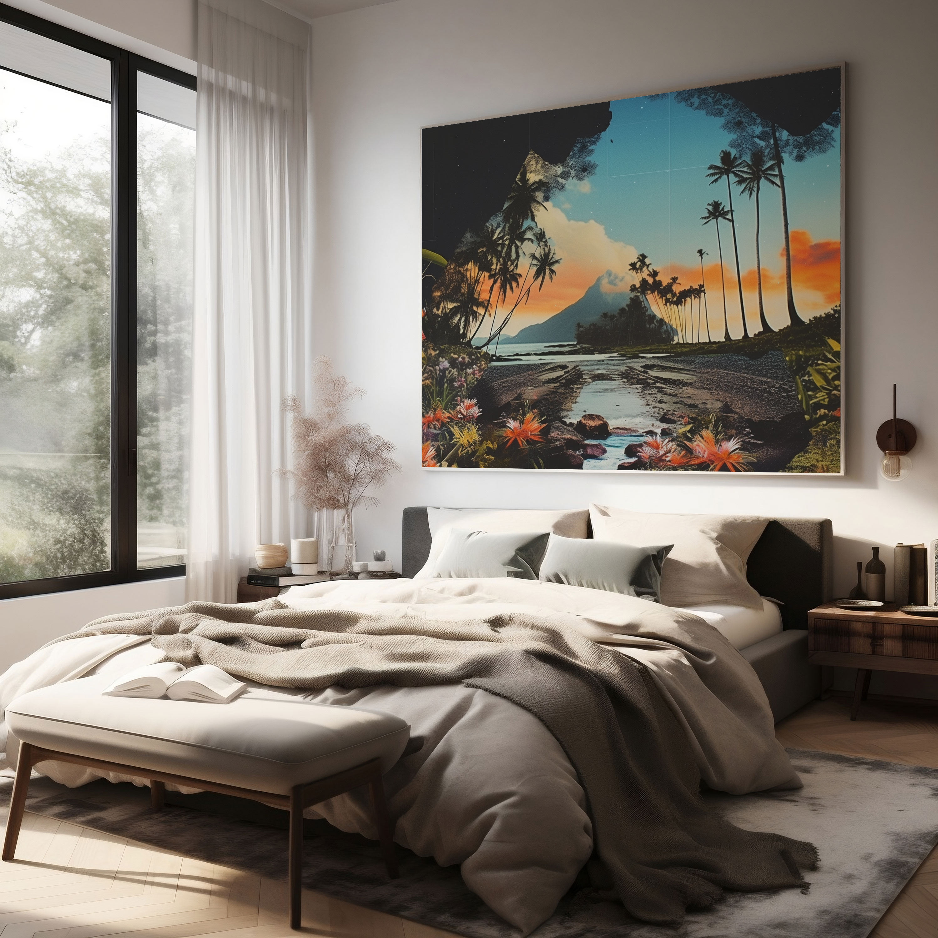 Tropische Ausflüge Wandkunst - Tropisch Leinwand Wandkunst Wanddekoration Leinwandbild