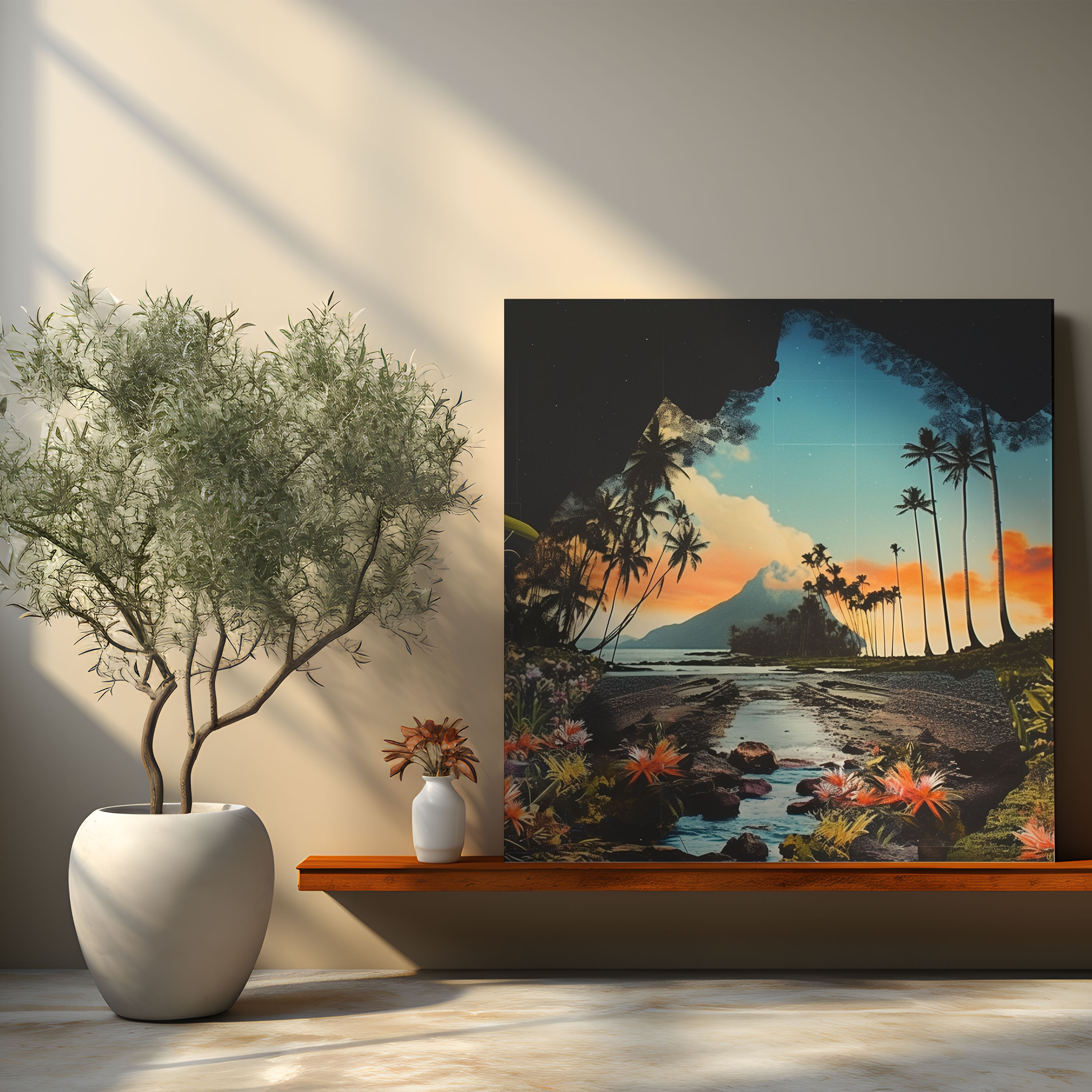 Tropische Ausflüge Wandkunst - Tropisch Leinwand Wandkunst Wanddekoration Leinwandbild