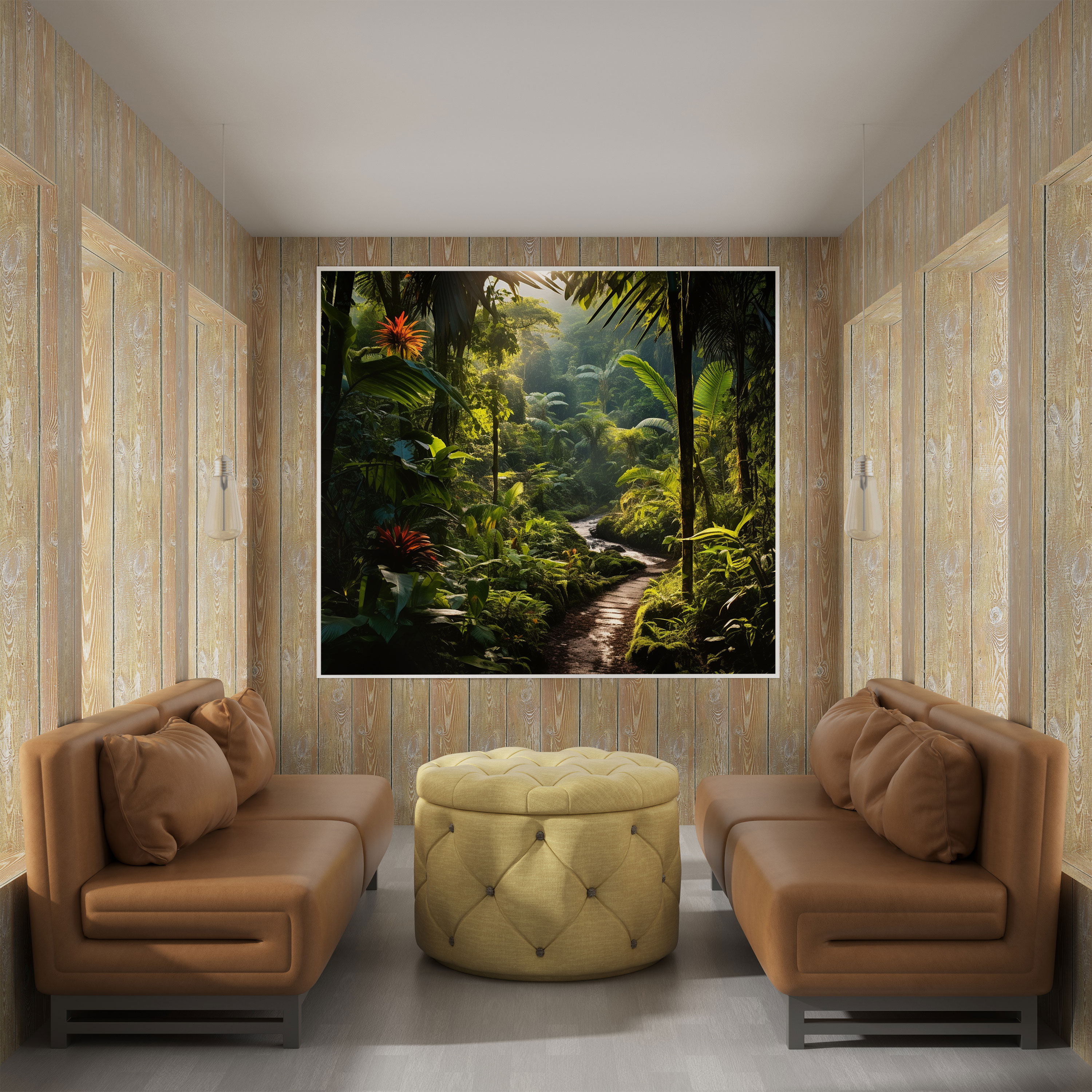 Tropical Rainforest Canvas Print - Tropical, Lush Trees, Canvas Print, Canvas Wall Art