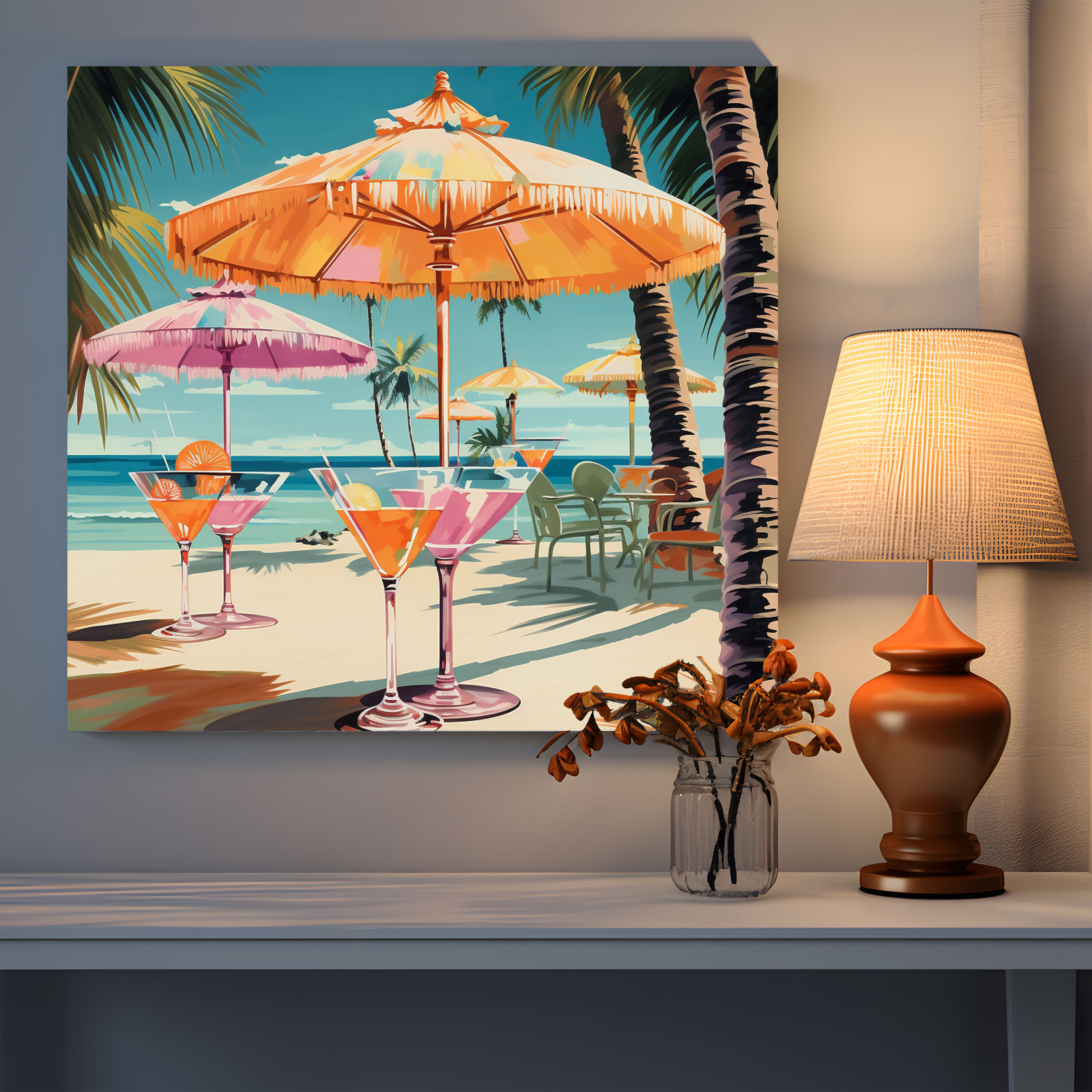 Tropical Cocktails Canvas Print - Tropical, Canvas, Sun-Soaked Beach, Canvas Wall Art