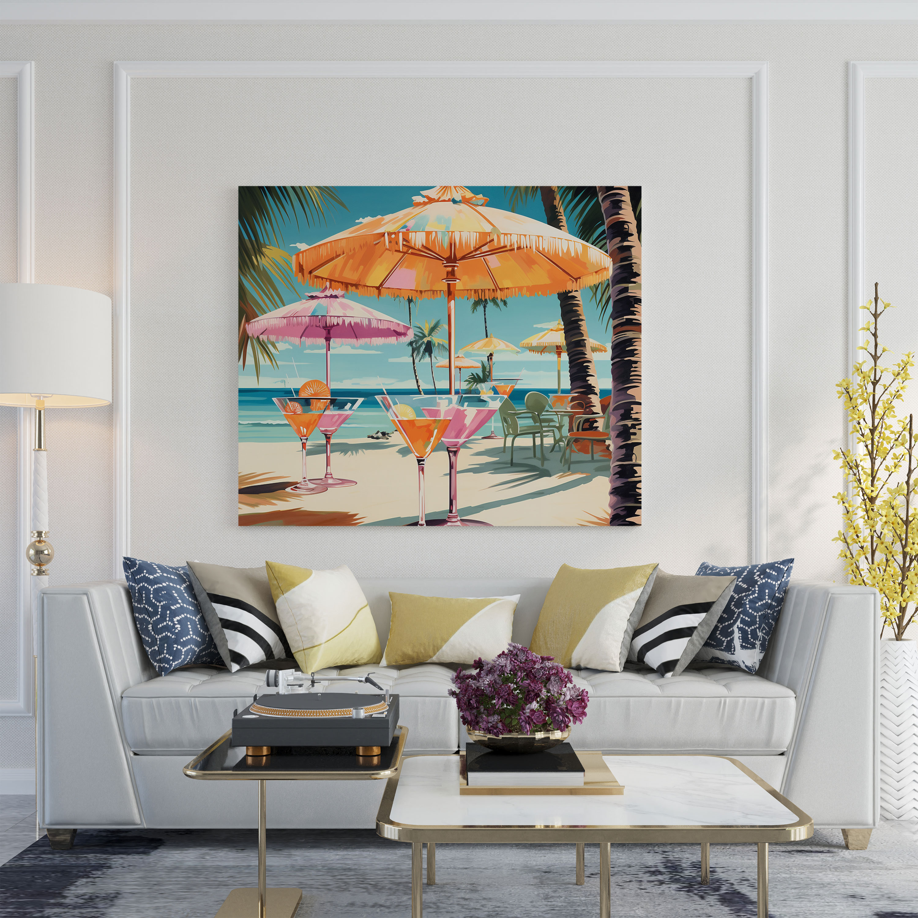 Tropical Cocktails Canvas Print - Tropical, Canvas, Sun-Soaked Beach, Canvas Wall Art