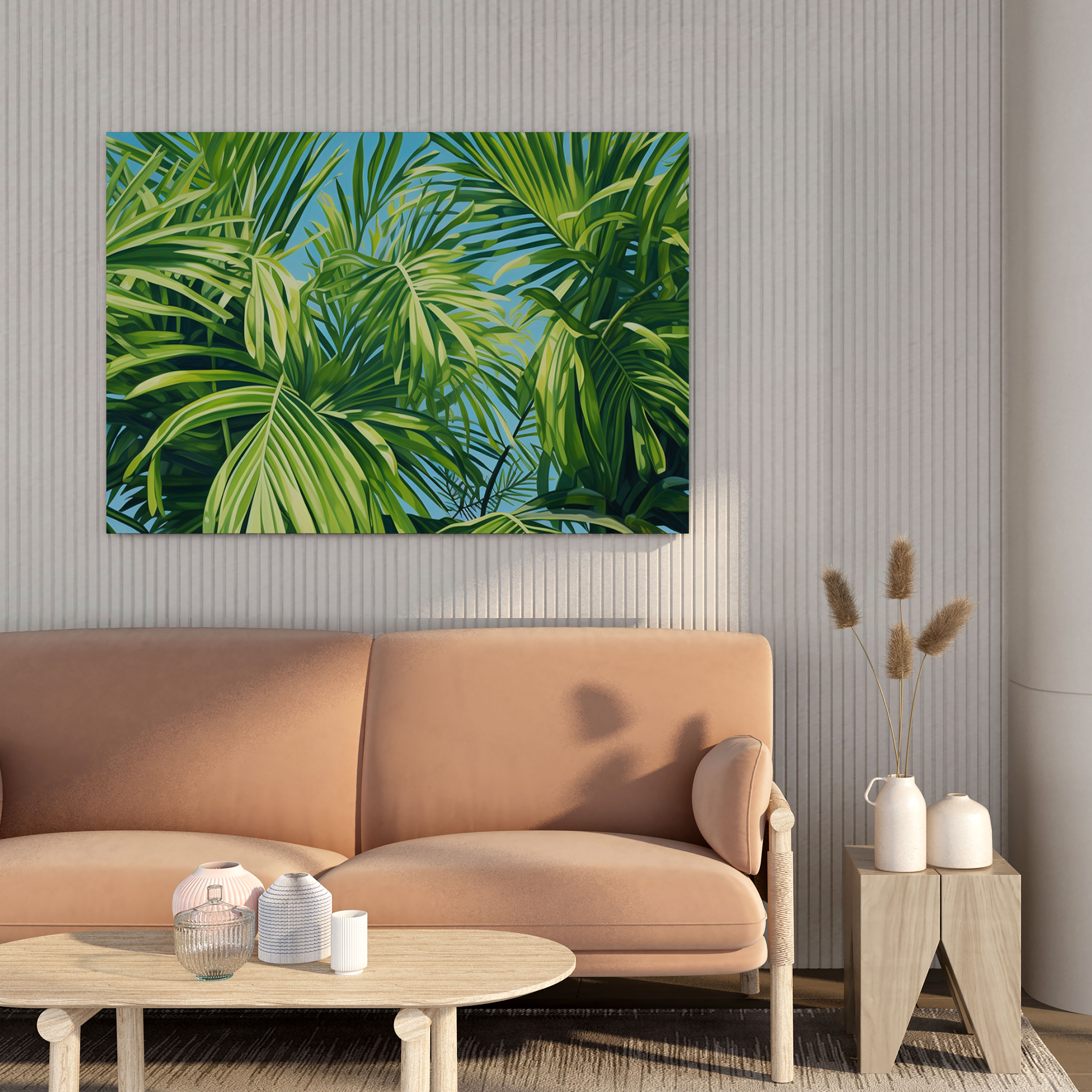 Tropische Oase Wanddekoration - Tropisch Wandkunst Wanddekoration Leinwand