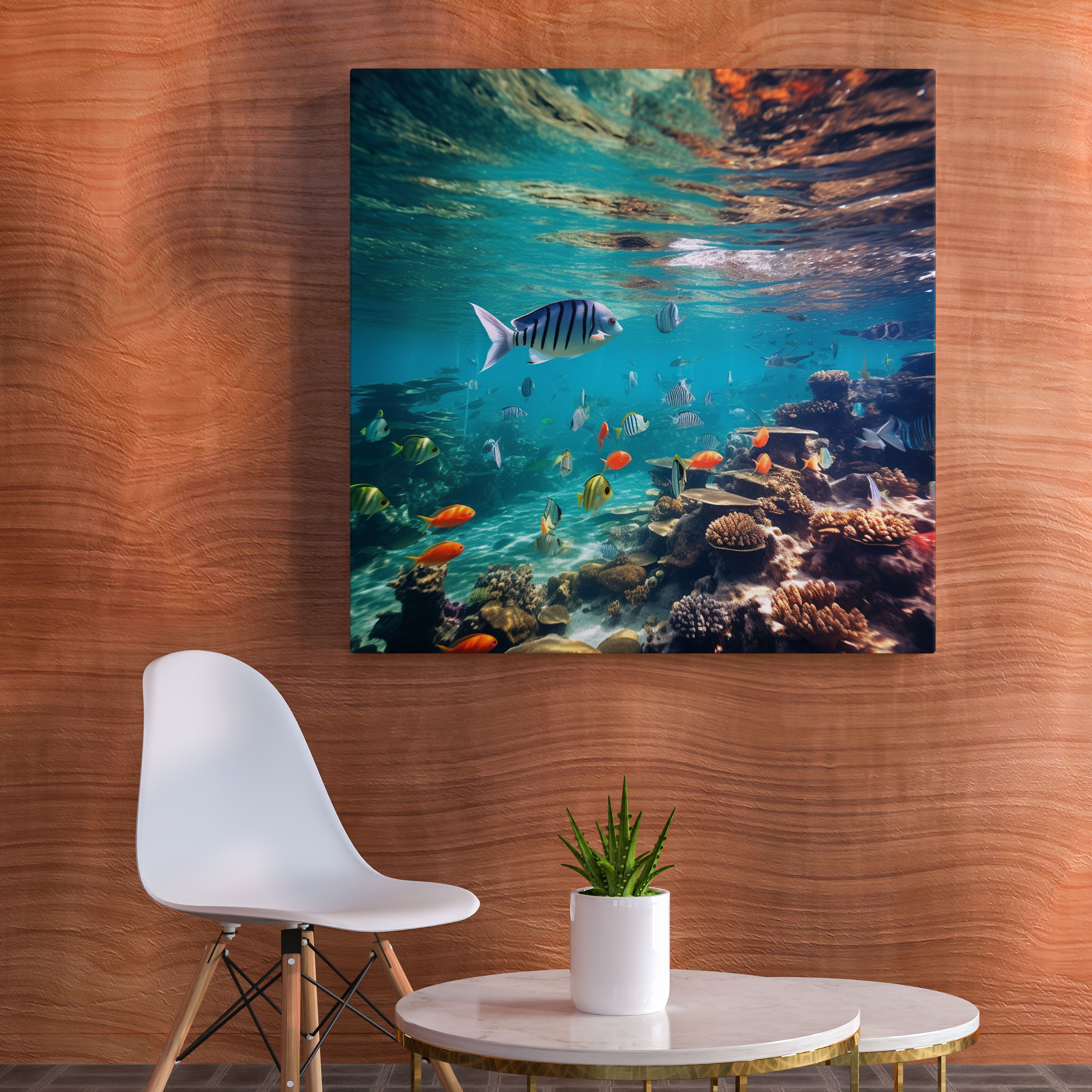 Tropisches Fisch Leinwandbild - Tropisch Meer