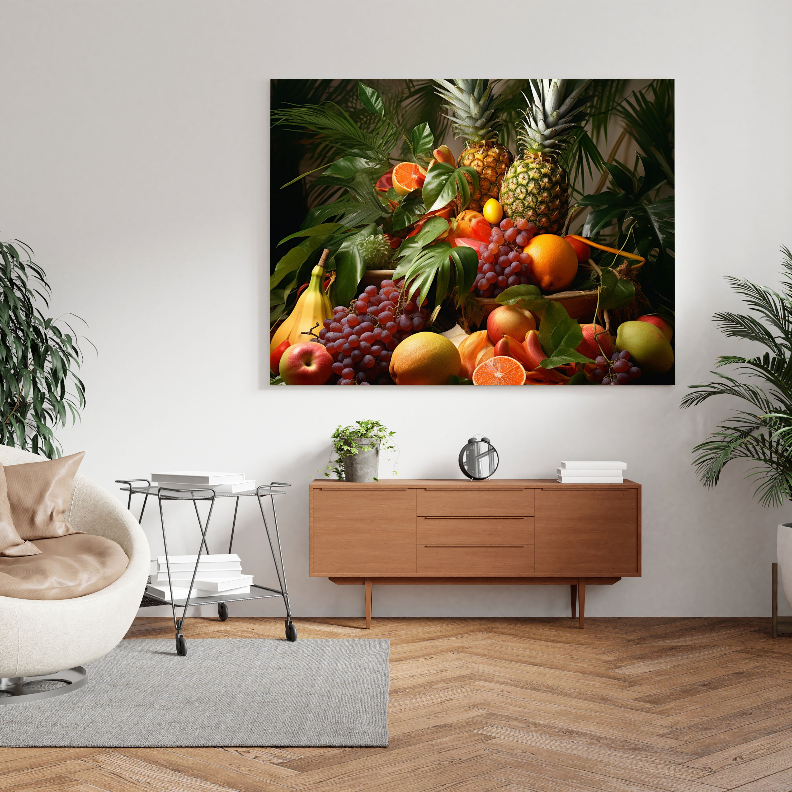 Tropische Ernte Wandkunst - Leinwandbild lebendig