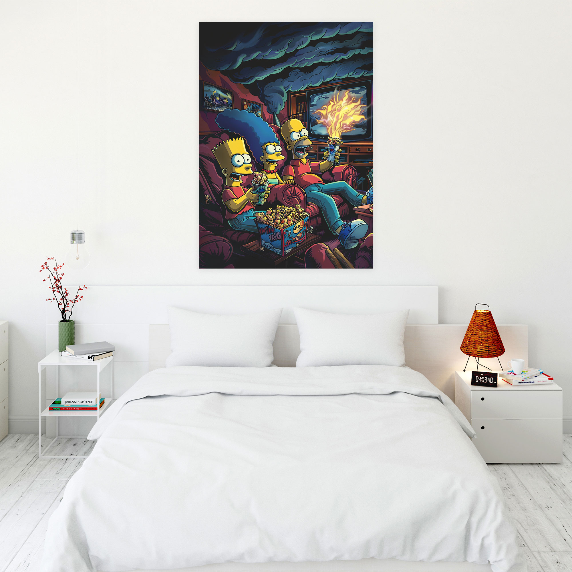 The Simpsons Canvas Print - Retro Comic Book Style Wall Art - The Simpsons, Canvas, The Simpsons, Retro