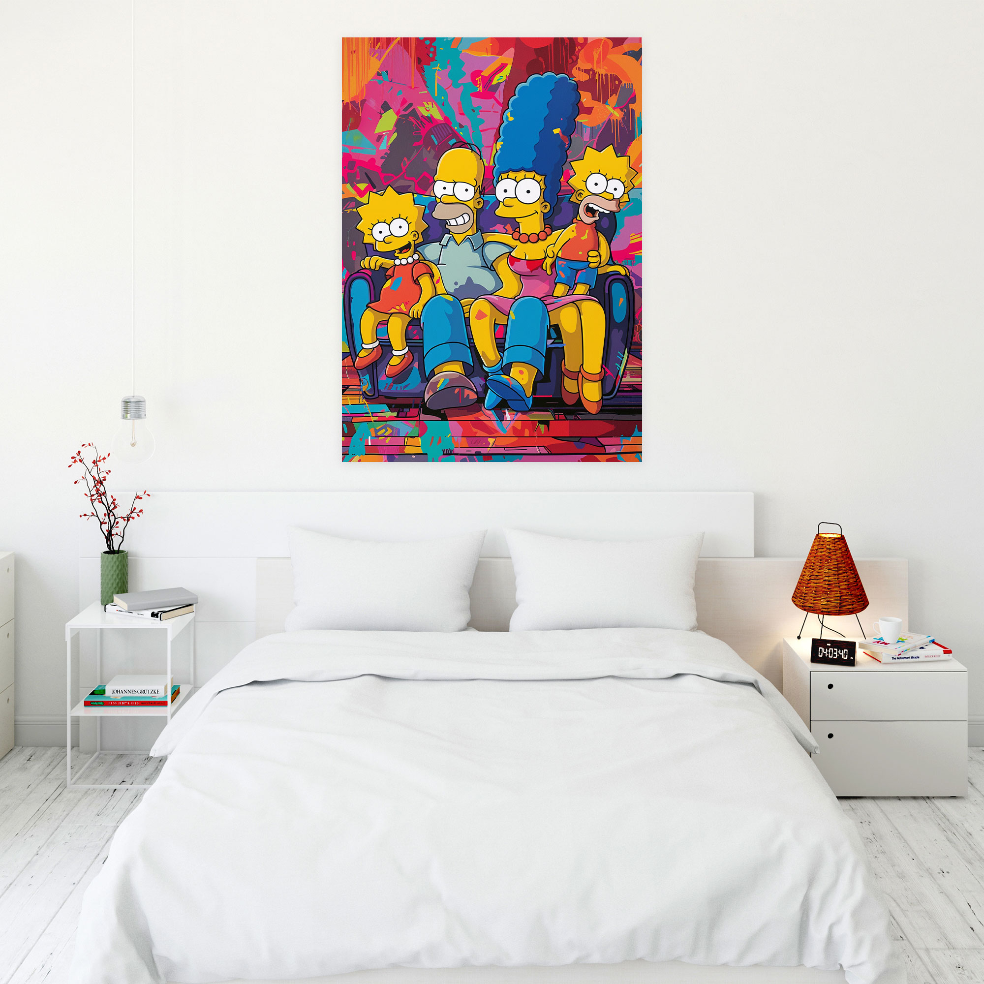 The Simpsons Pop Art Canvas Print - The Simpsons, Home Decoration, Wall Decoration, Wall Art