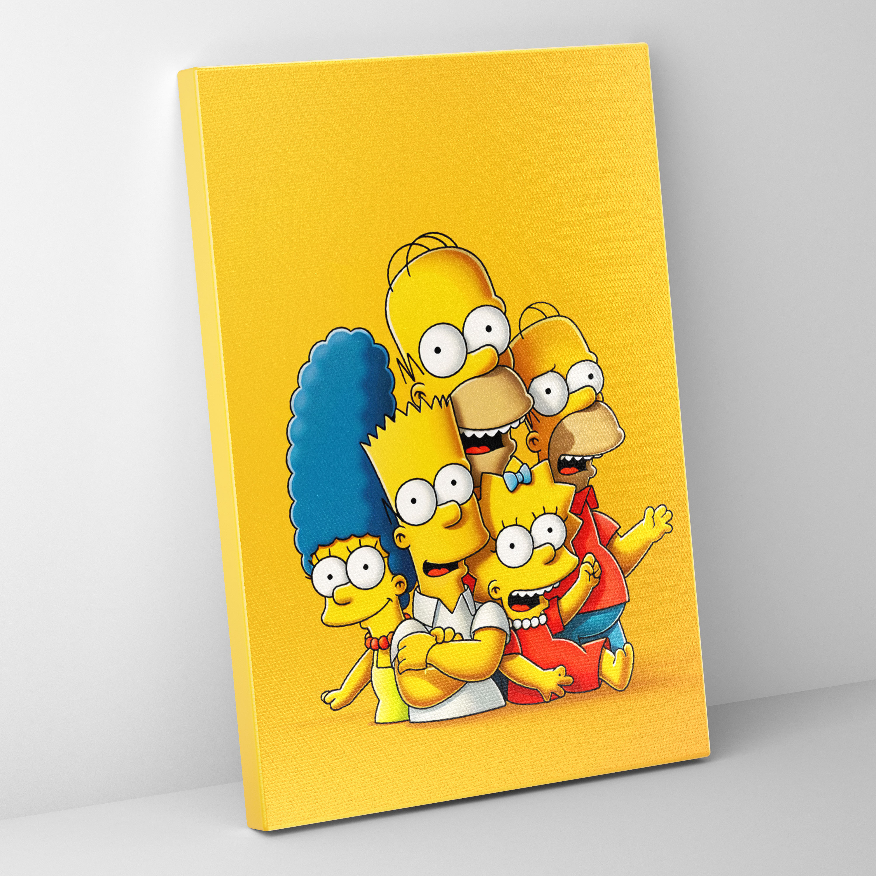 The Simpsons Canvas Print - Classic Cartoon-Style Wall Art - The Simpsons, Canvas Print, Simpson Family, The Simpsons