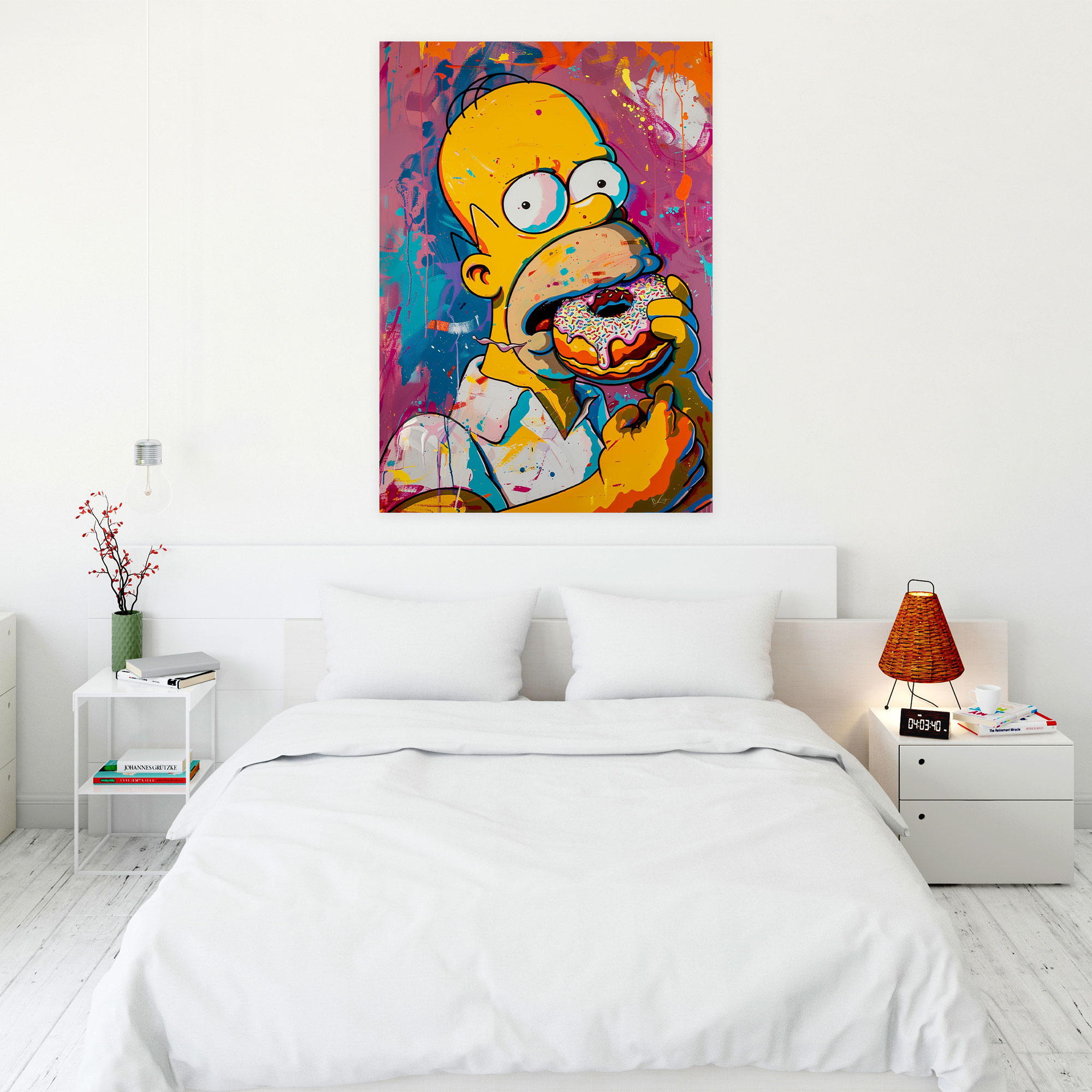 The Simpsons Canvas Print - Pop Art Style Wall Art - The Simpsons, Pop Art, Colorful, Wall Decoration