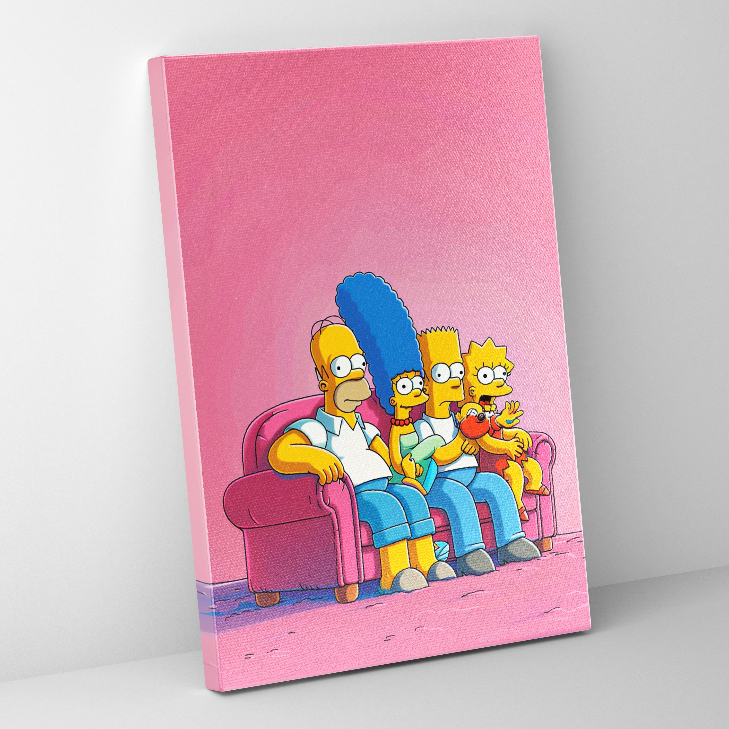 The Simpsons Canvas Print - The Simpsons, Cartoon Style, Canvas, Vibrant