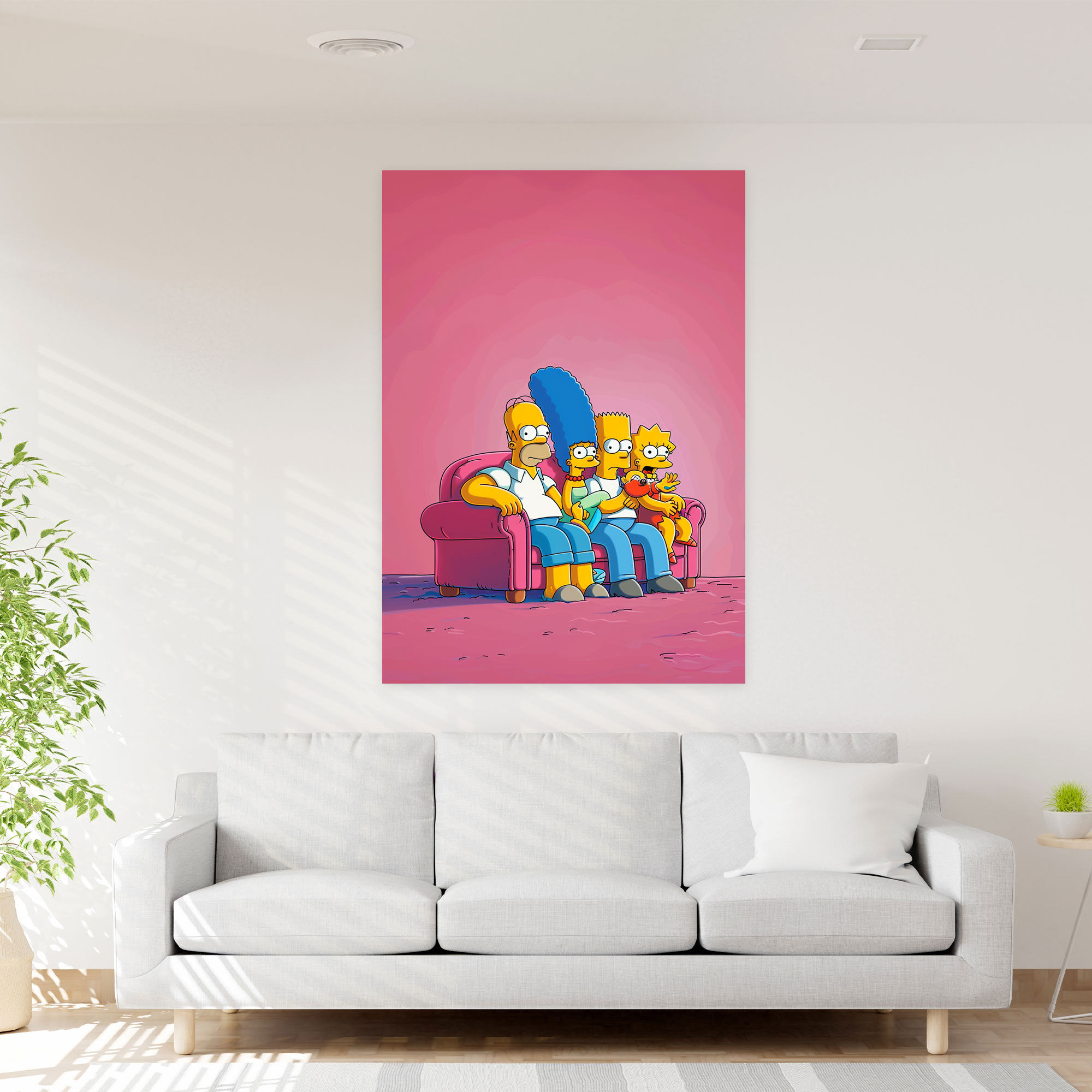 The Simpsons Canvas Print - The Simpsons, Cartoon Style, Canvas, Vibrant
