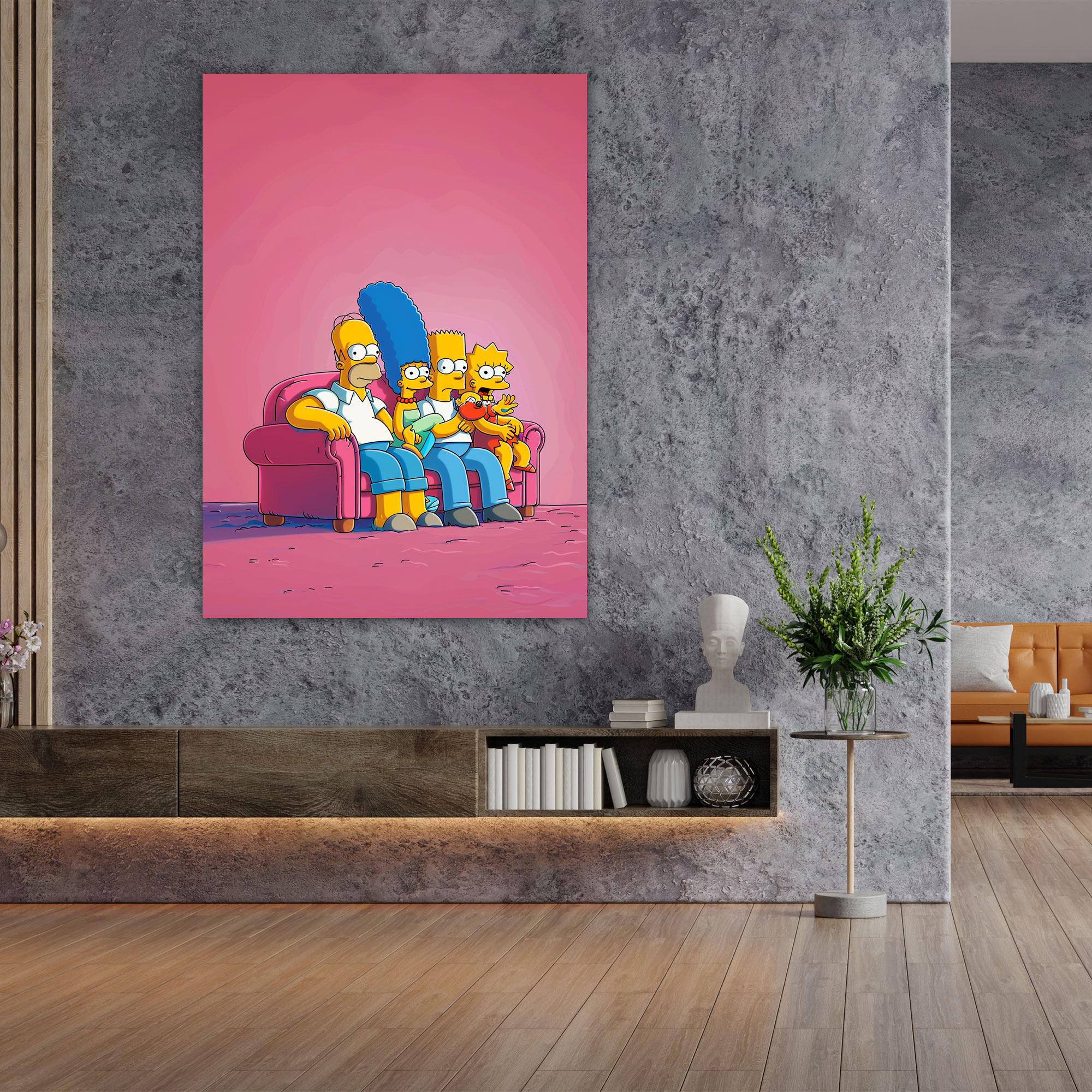 The Simpsons Canvas Print - The Simpsons, Cartoon Style, Canvas, Vibrant