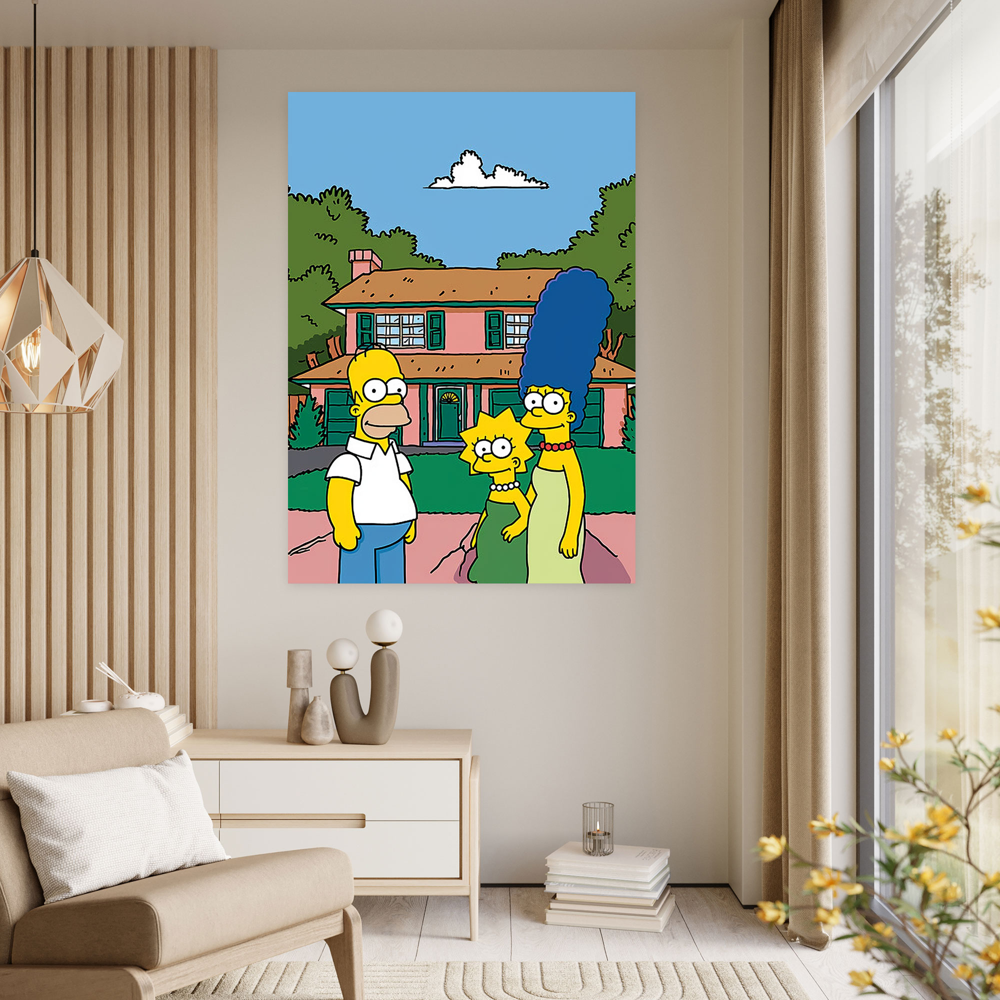 The Simpsons Pop Art Canvas Print - The Simpsons, Vibrant Colors, Pop Art, Canvas