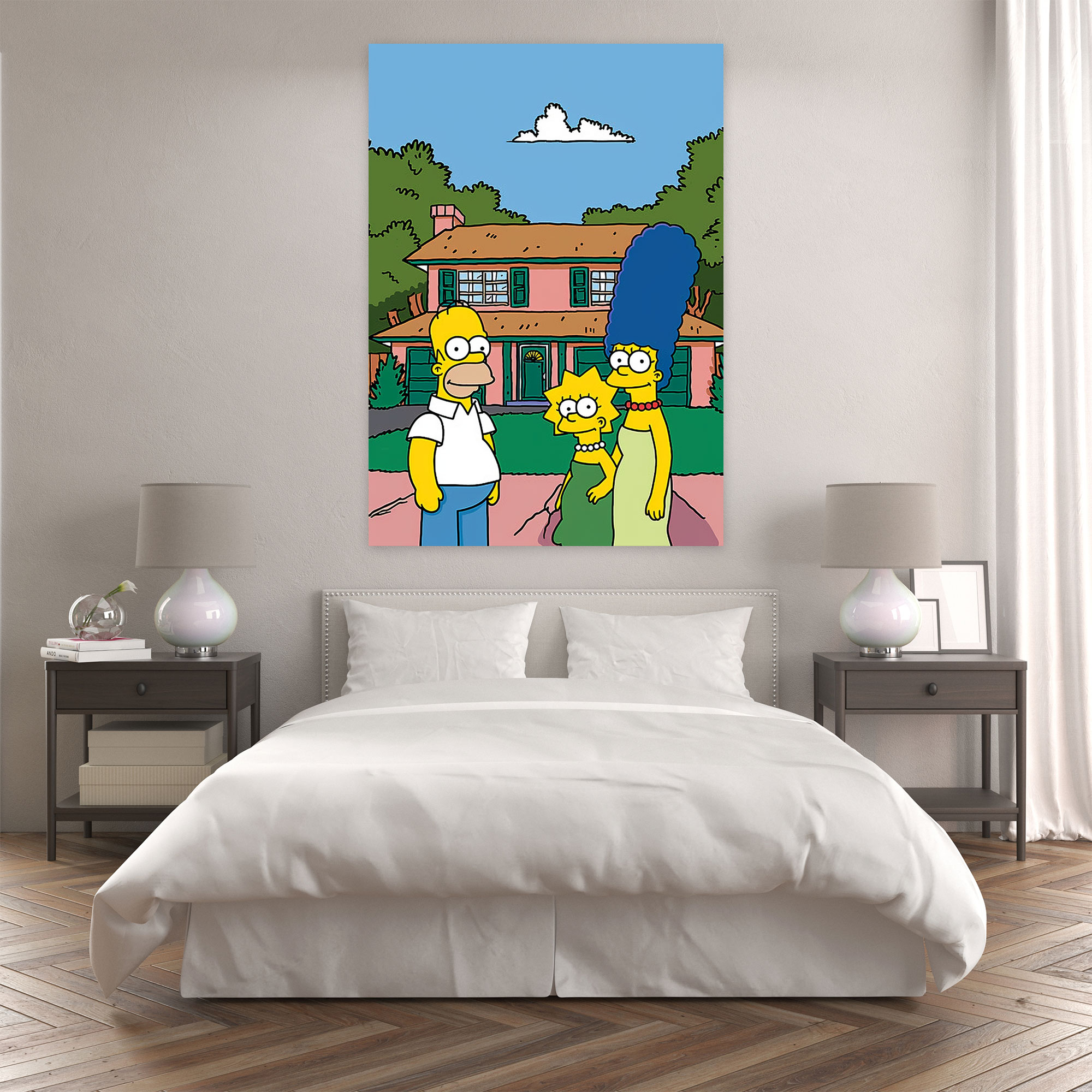 The Simpsons Pop Art Canvas Print - The Simpsons, Vibrant Colors, Pop Art, Canvas
