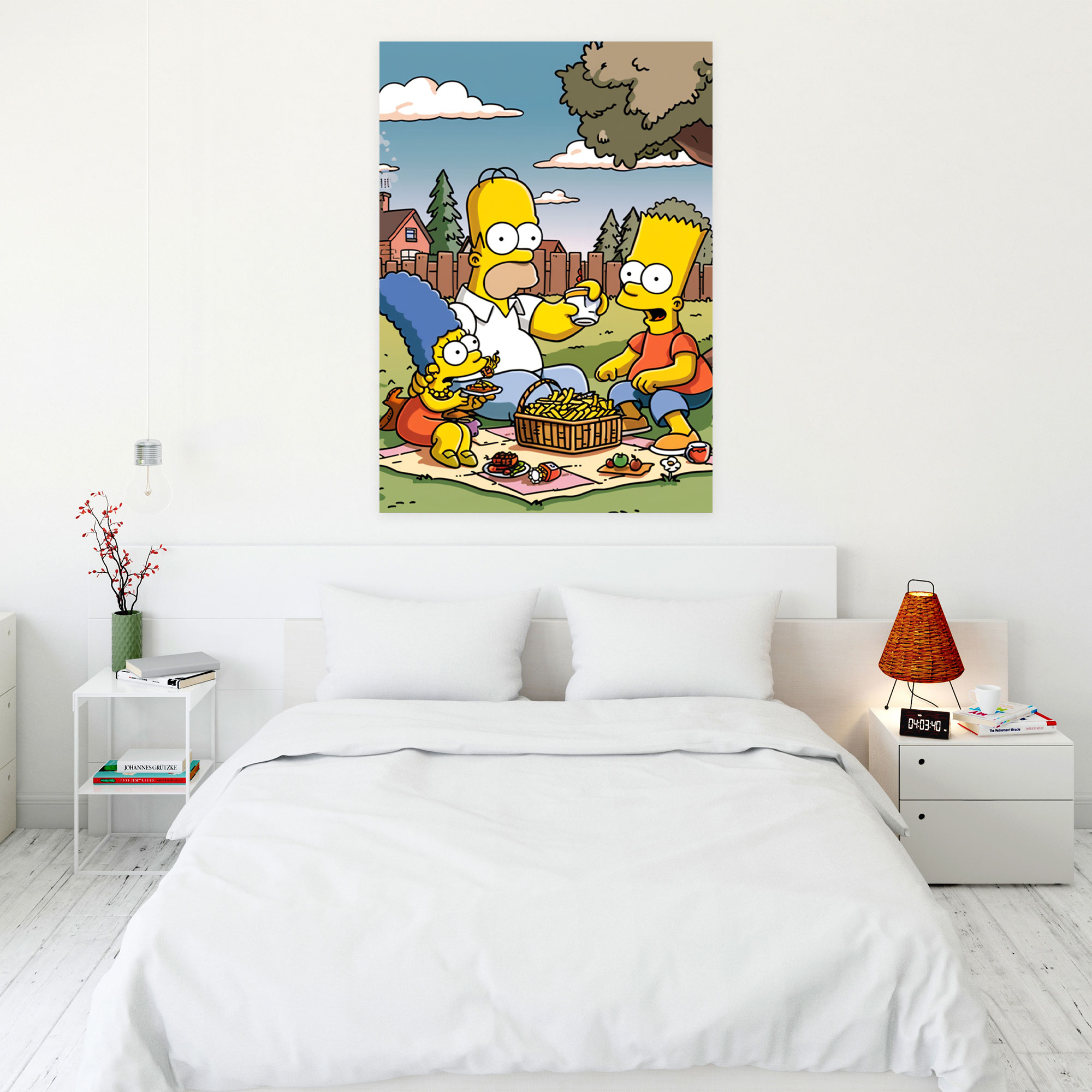 The Simpsons Canvas Print - The Simpsons, The Simpsons, Wall Decoration, Classic Cartoon-Style