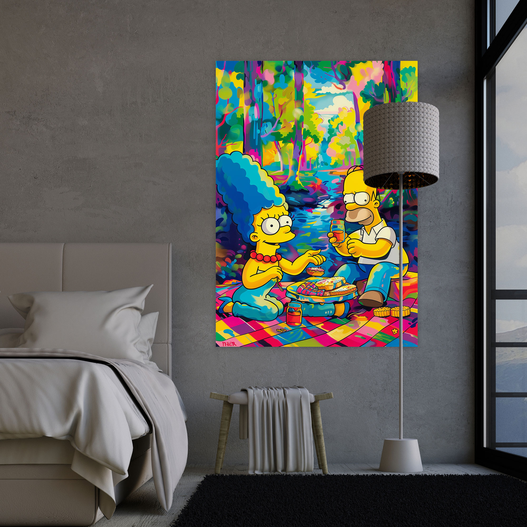 The Simpsons Pop Art Canvas Print - The Simpsons, Canvas Wall Art, Wall Decoration, Canvas Print