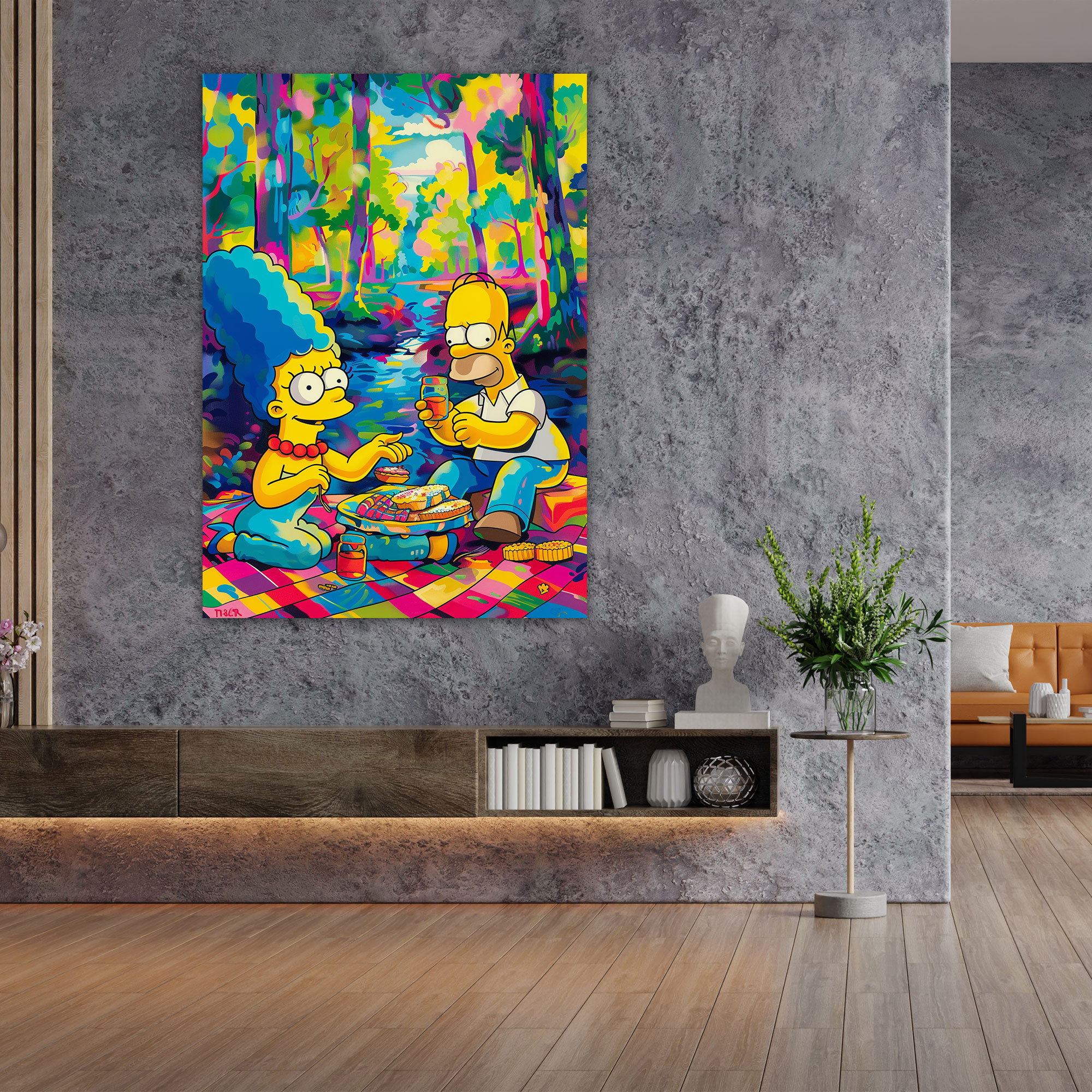 The Simpsons Pop Art Canvas Print - The Simpsons, Canvas Wall Art, Wall Decoration, Canvas Print