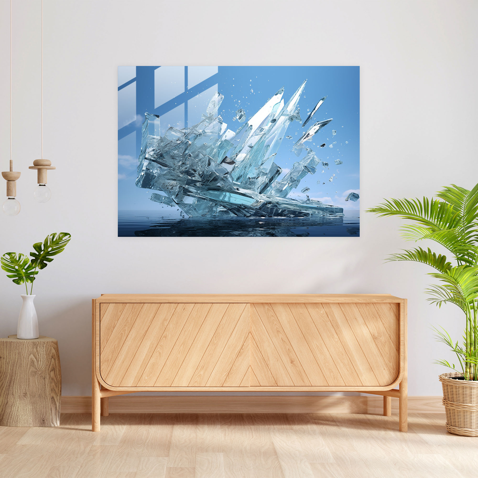 Titanic Cam Tablo Sanatı - Felaket Yansıma Cam Tablo Tasarımı