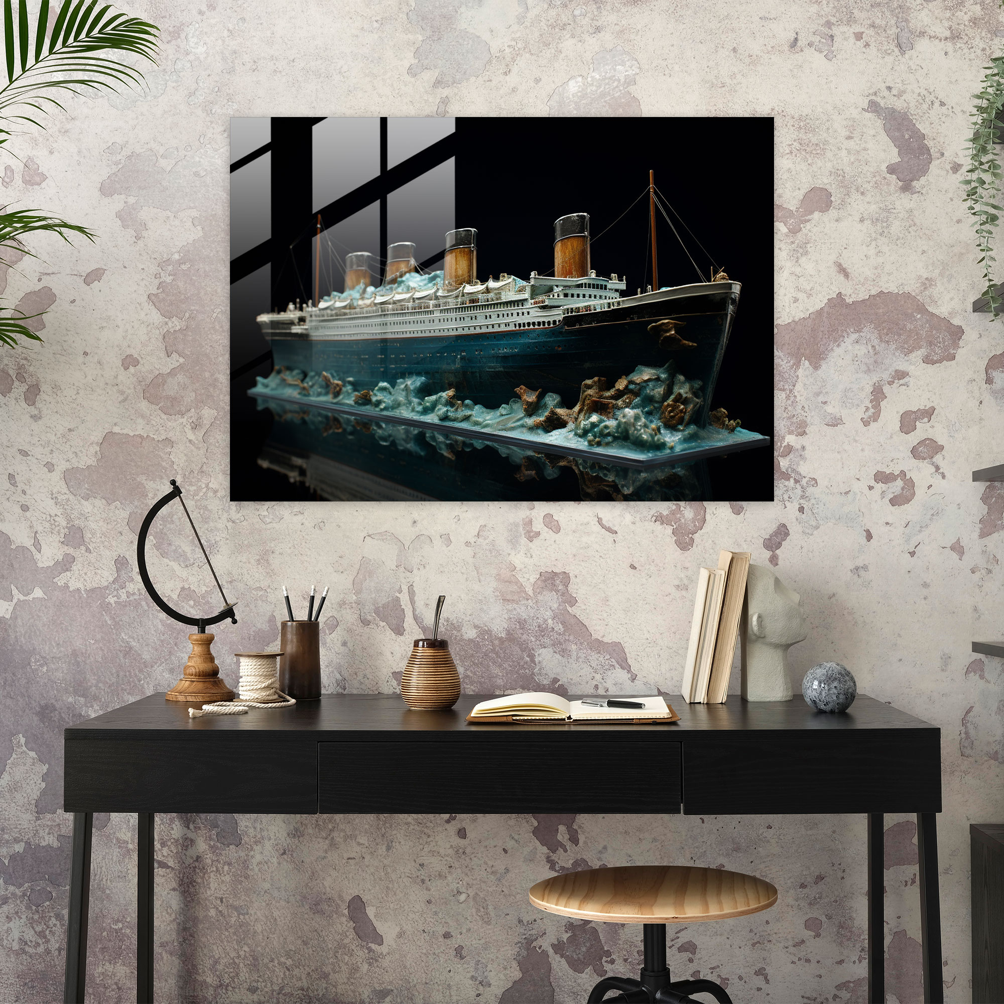 Titanic Cam Tablo Sanatı - Huzur Büyü Ev Dekorasyonu