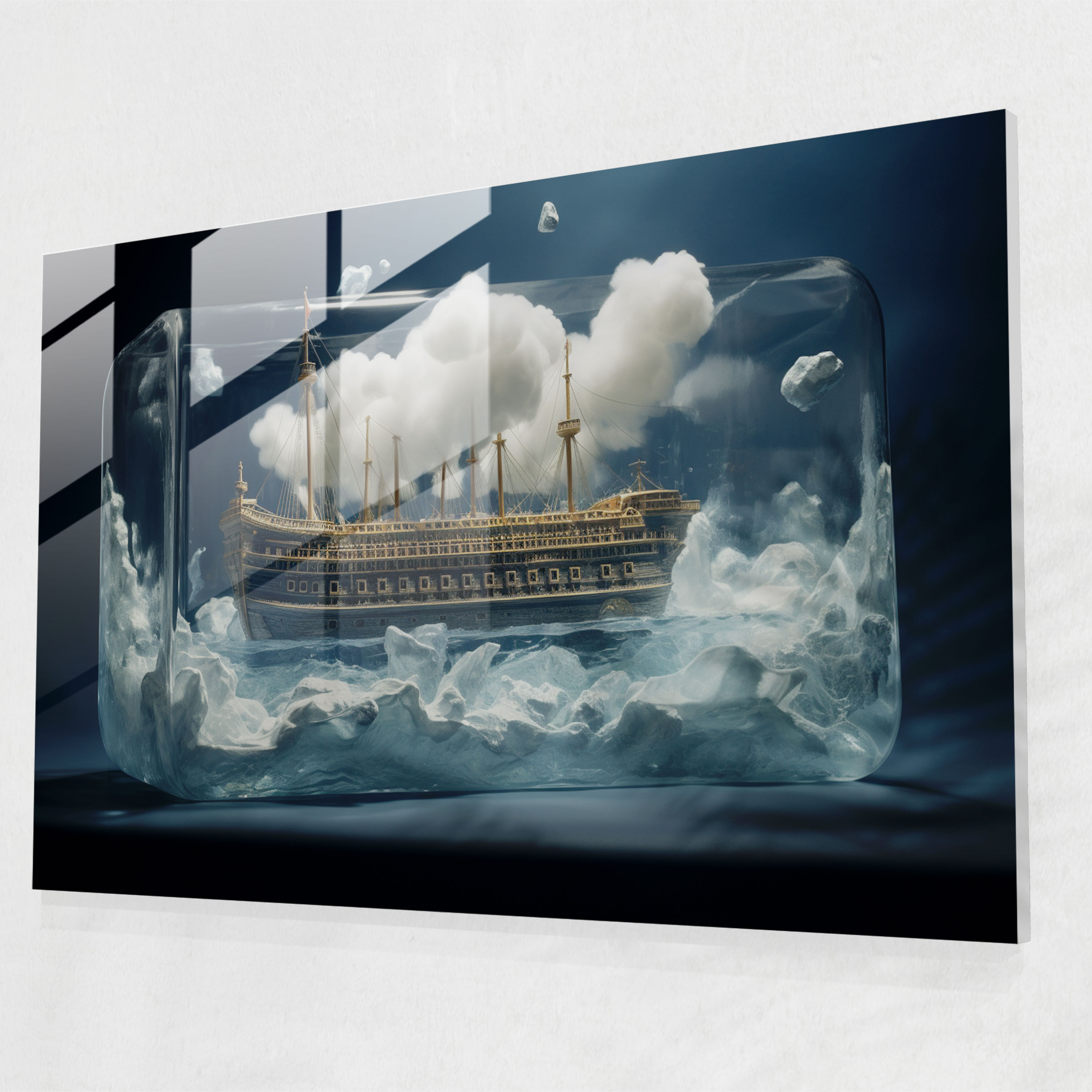 Titanic Surrealist Glass Art - Titanic, Titanic, Glass Art, Imagination