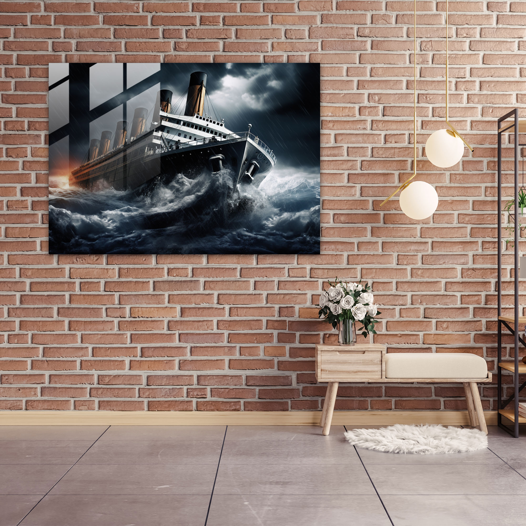 Titanic Cam Tablo - Romantizm ve Modern Sanat Uyumu