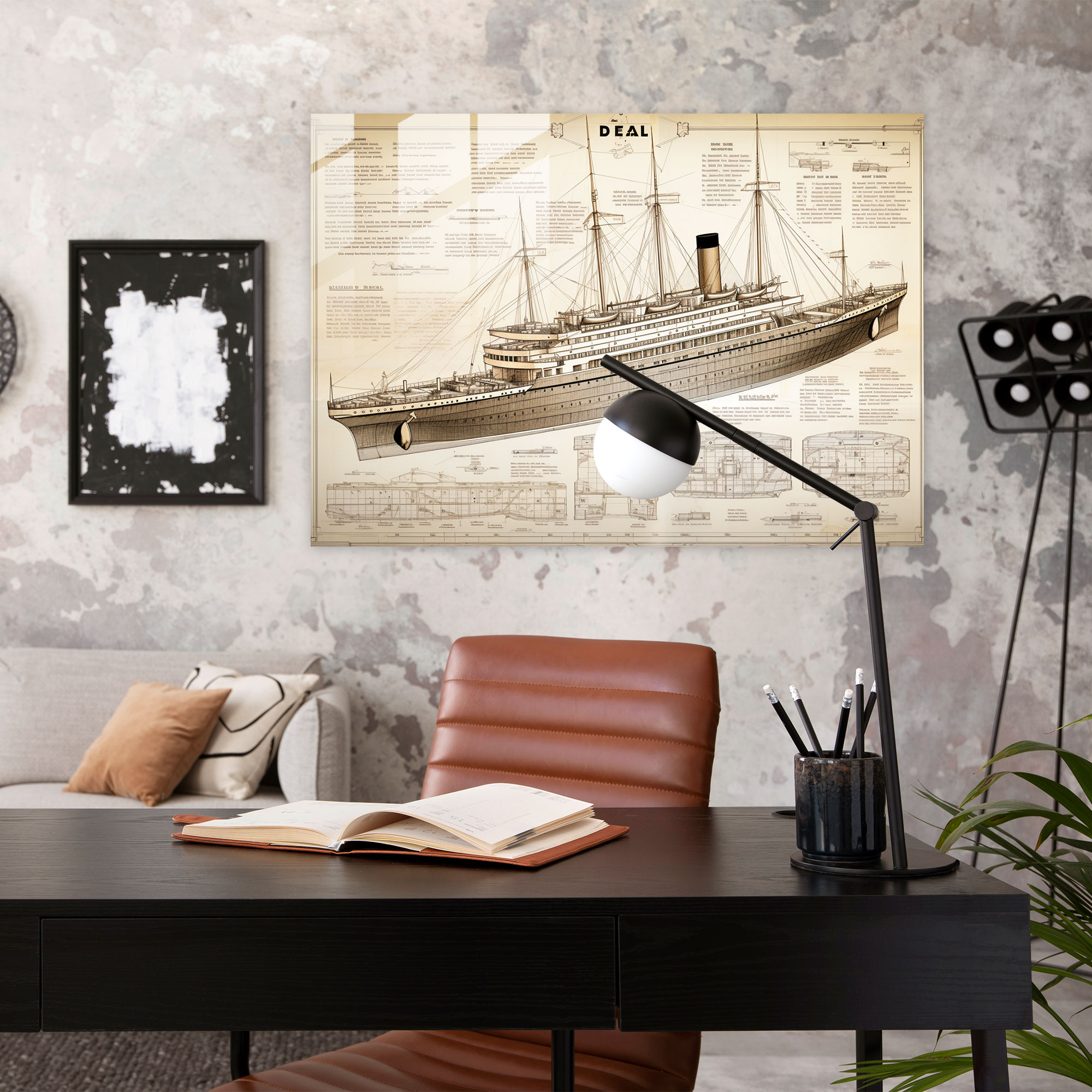 Titanic Glass Wall Art - Titanic, Intricate Construction, Glass Print, Glass Art