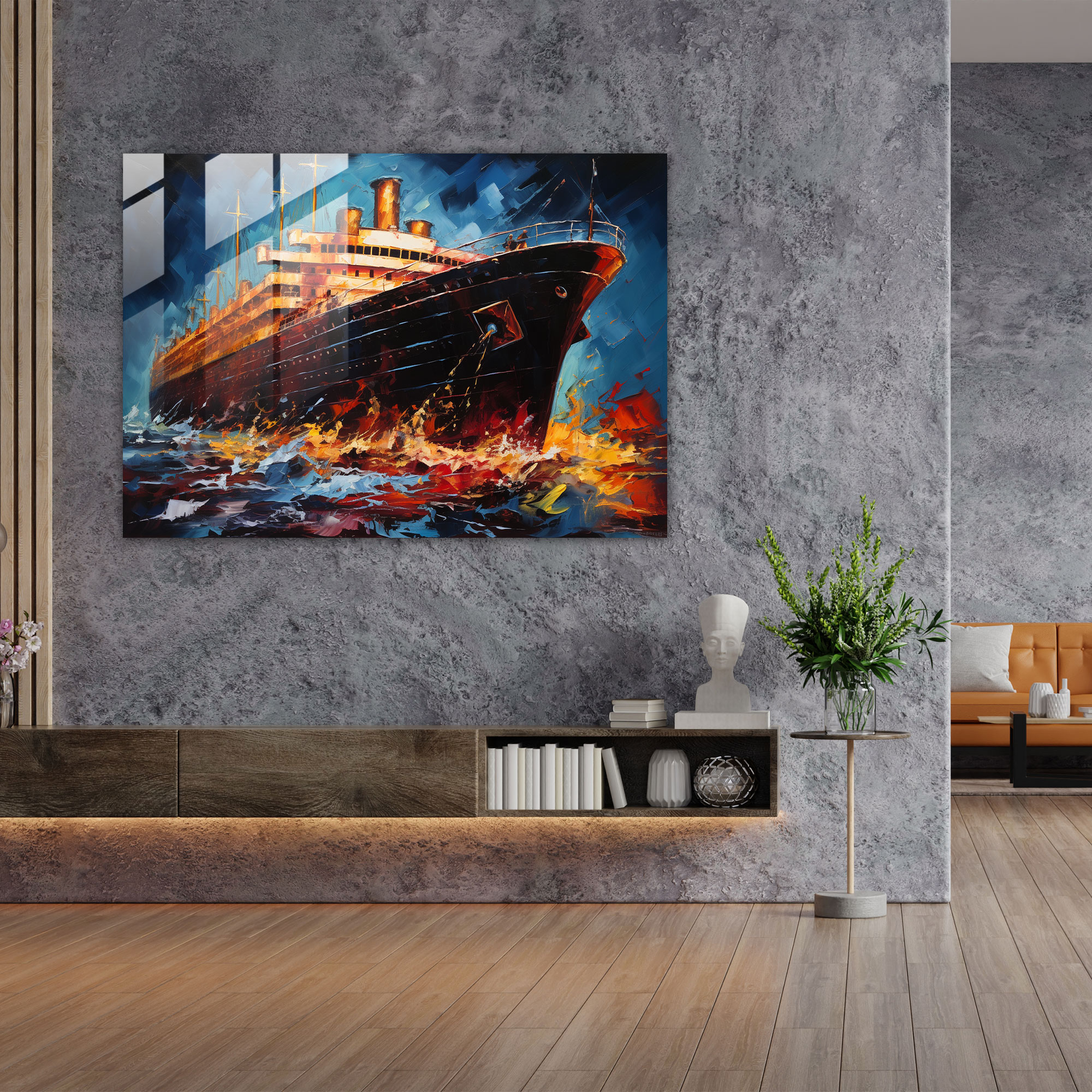 Titanic Glass Wall Art - Titanic, Glass Print, Home Decoration, Interpretation