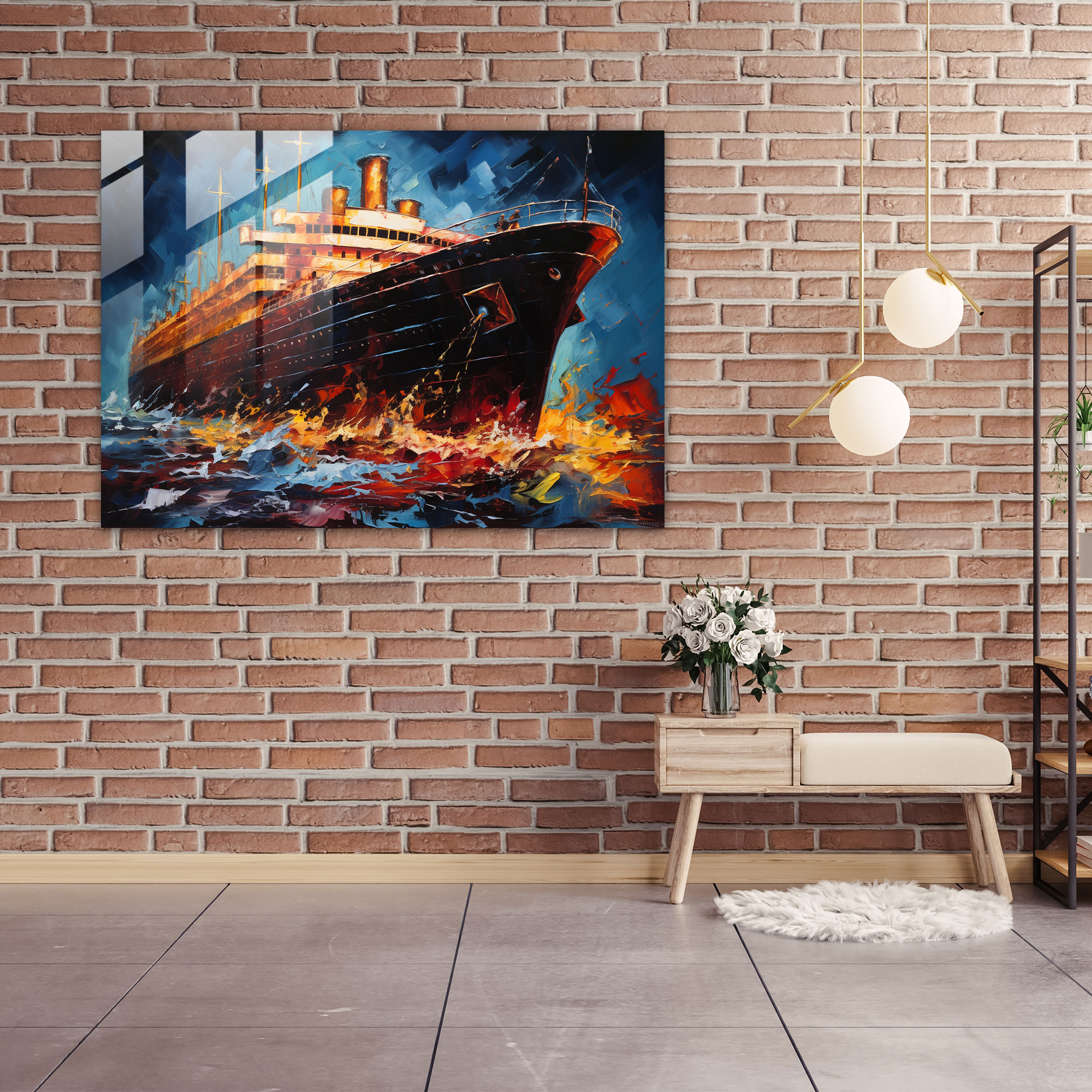Titanic Glass Wall Art - Titanic, Glass Print, Home Decoration, Interpretation