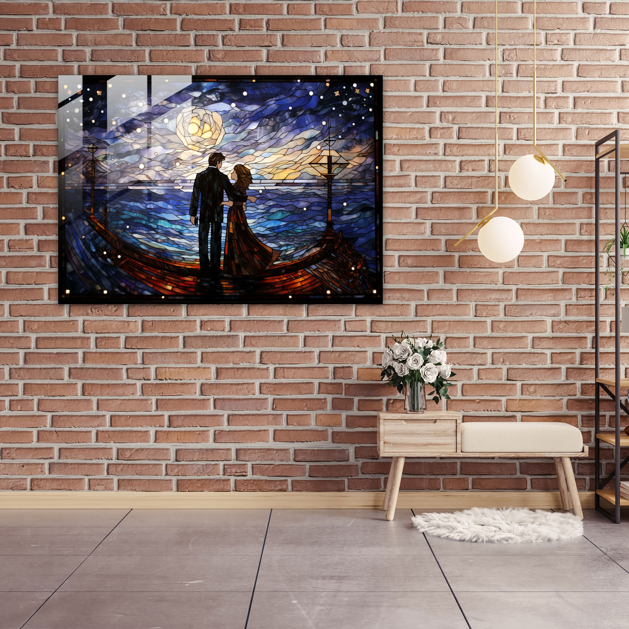 Titanic Love Story Glass Print - Titanic, Home Decoration, Couple, Glass Print