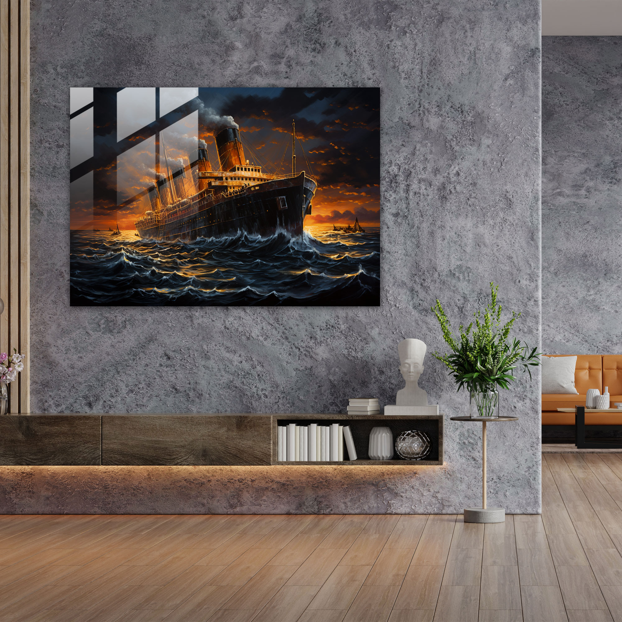 Titanic Tragedy Glass Art - Titanic, Tragedy, Glass Art, Iconic Event