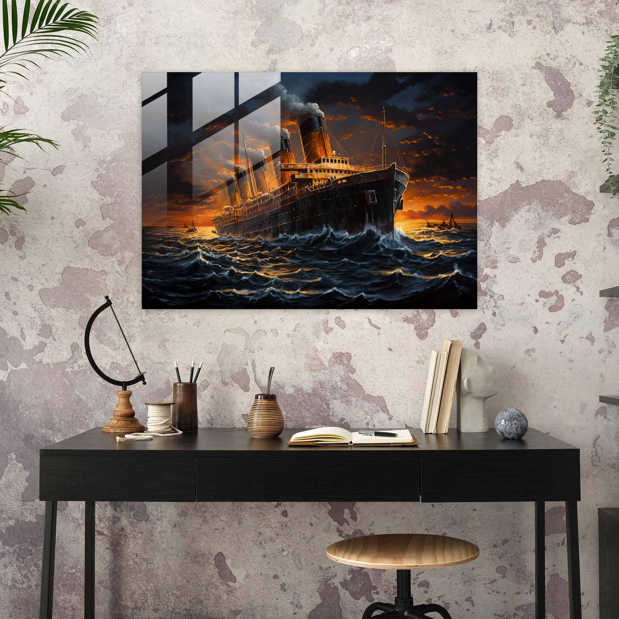 Titanic Tragedy Glass Art - Titanic, Tragedy, Glass Art, Iconic Event