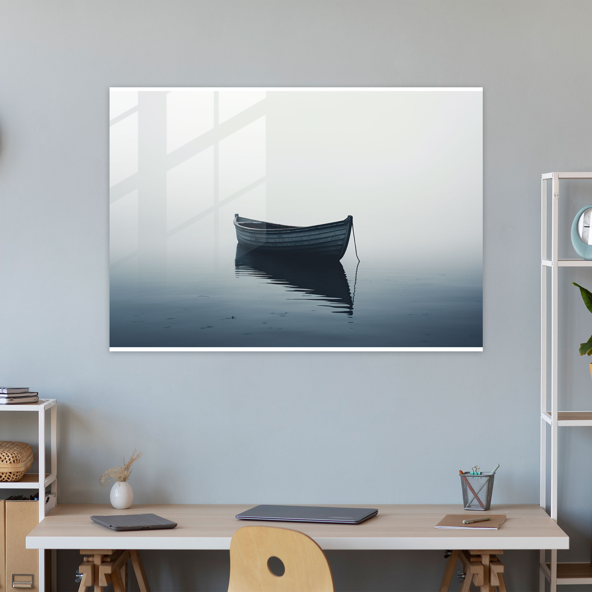 Titanic Lifeboat Glass Print - Titanic, Minimalist, Home Decoration, Glass Print