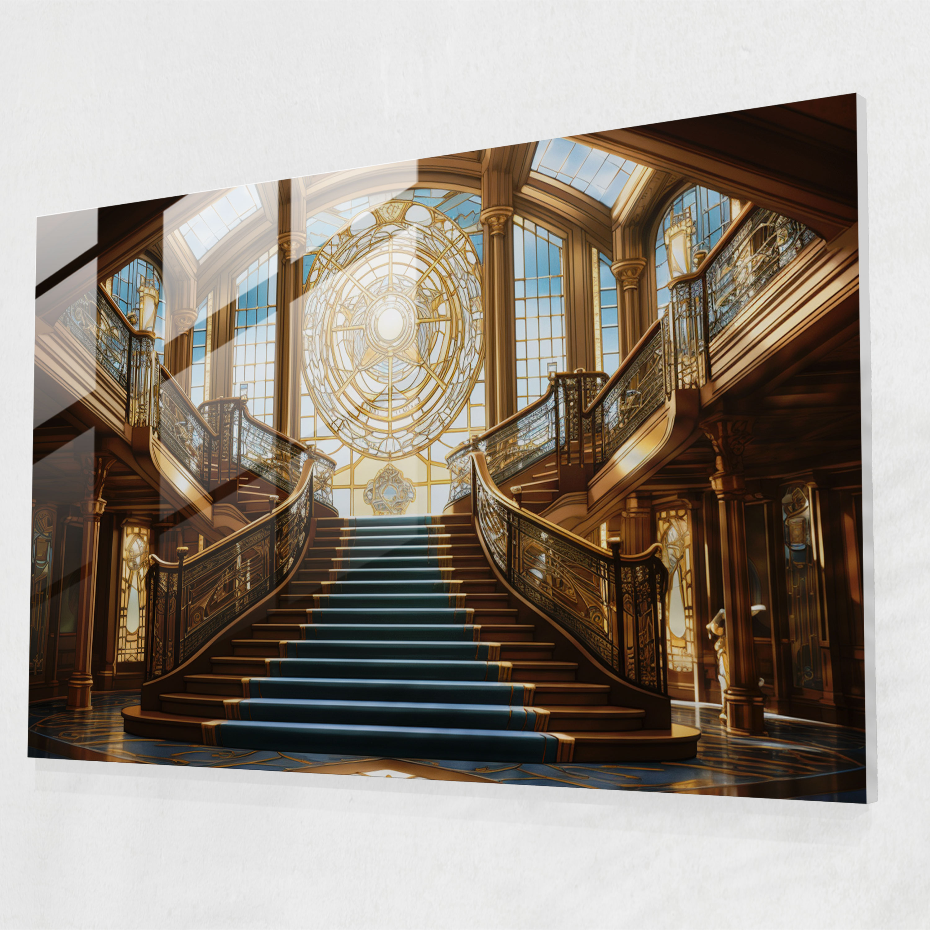 Titanic Glass Print - Titanic, Modern Art, Glass Print, Opulence