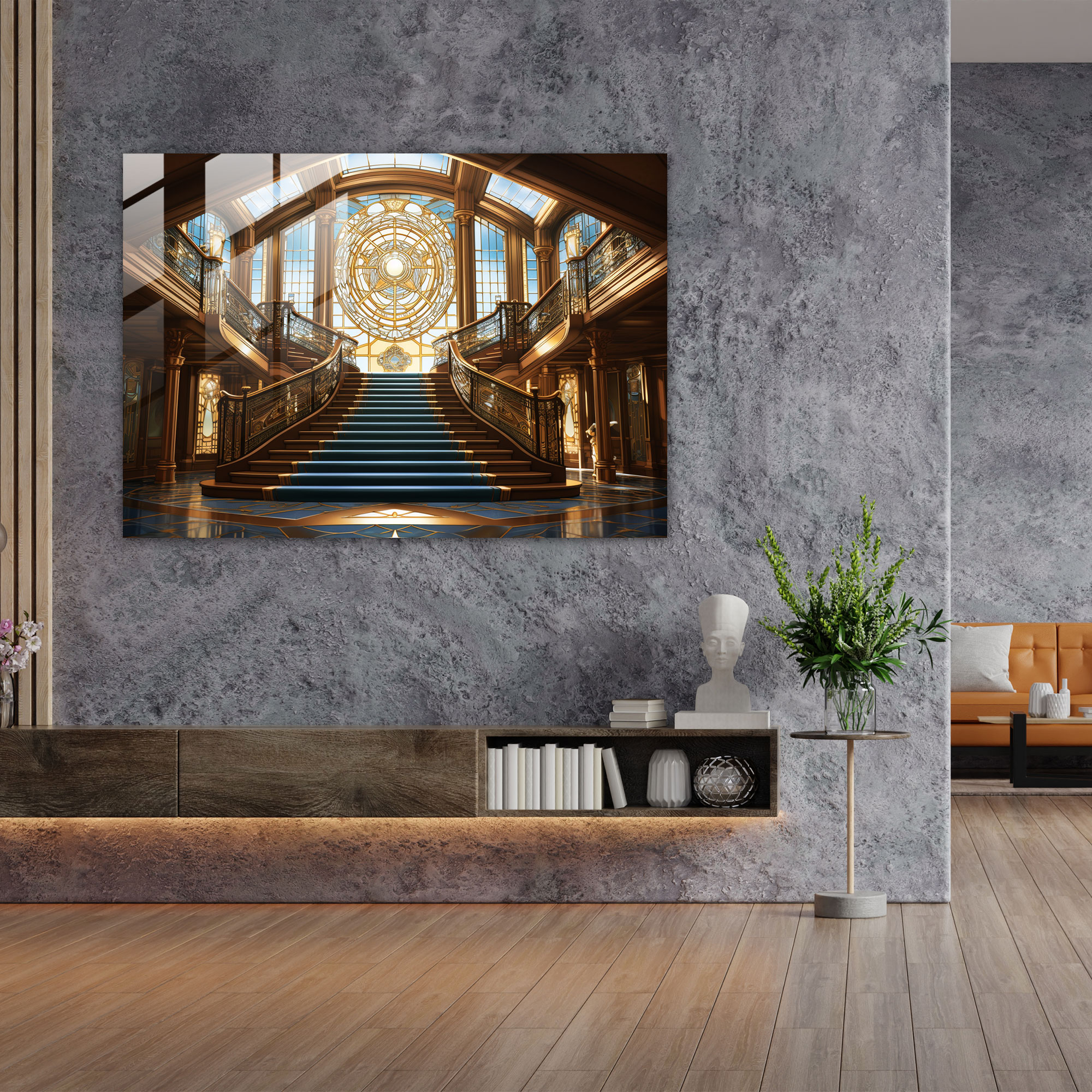 Titanic Glass Print - Titanic, Modern Art, Glass Print, Opulence