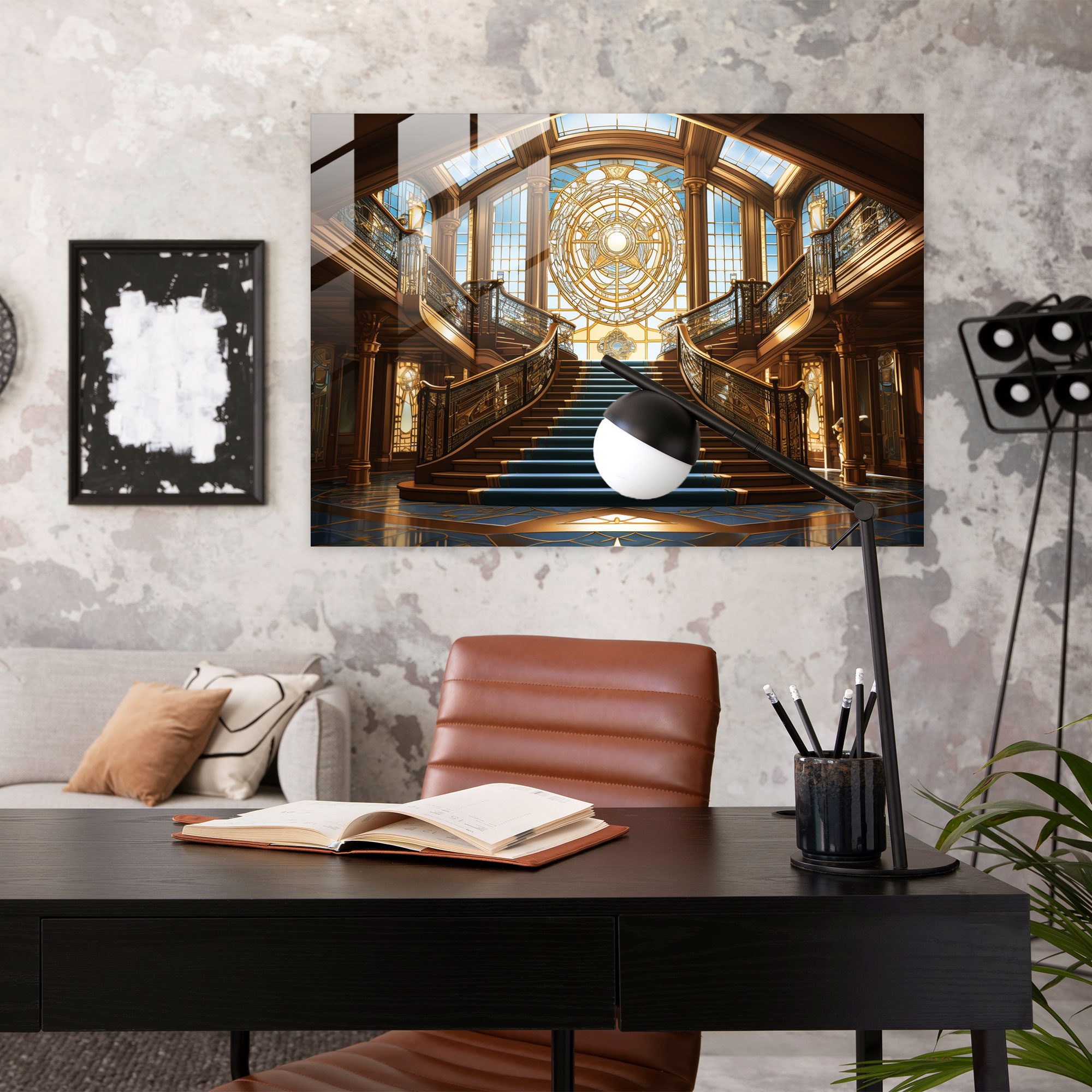 Titanic Glass Print - Titanic, Modern Art, Glass Print, Opulence