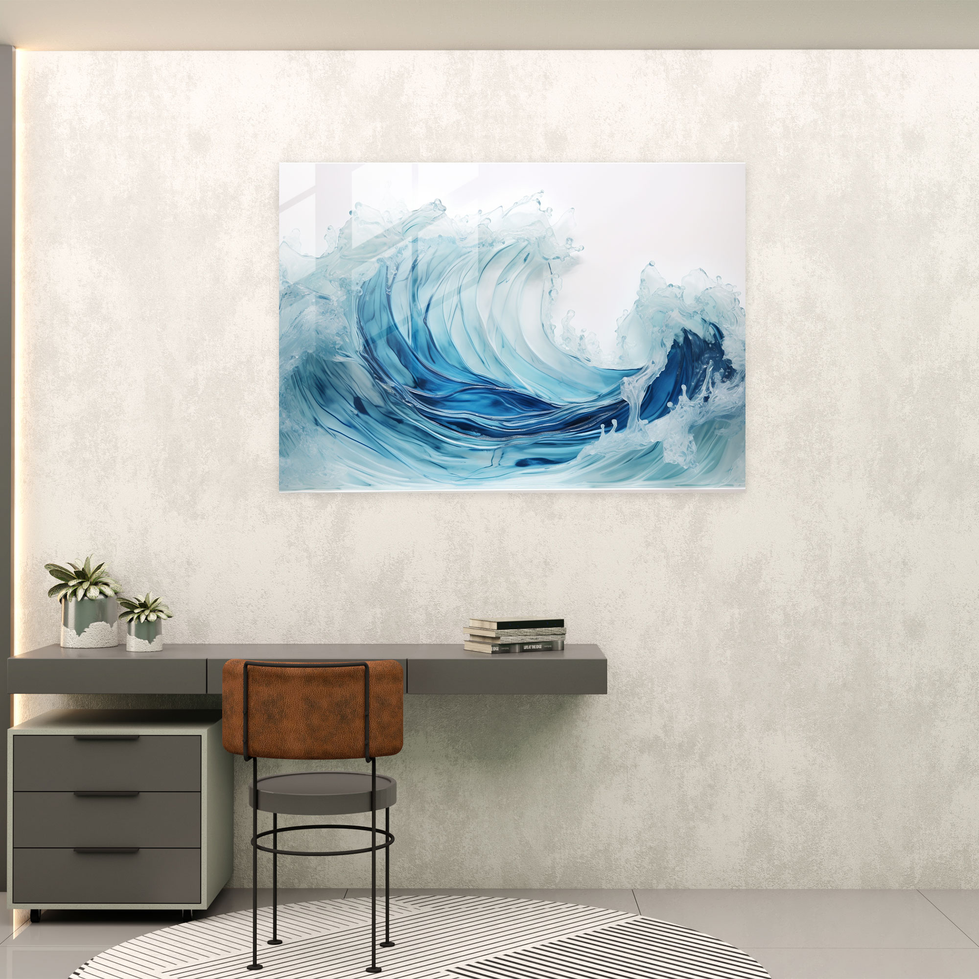 Titanic Glass Wall Art - Titanic, Home Decoration, Glass Art, Iceberg