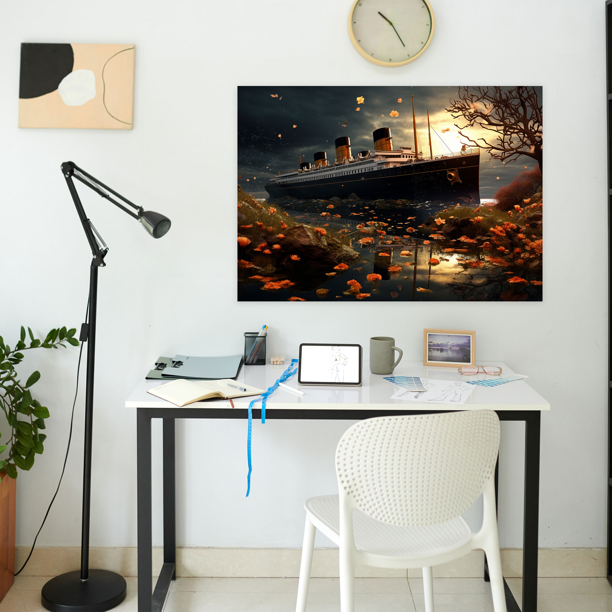 Surreal Titanic Canvas Print - Dreamlike Landscape - Wall Decoration - Titanic, Titanic, Wall Art, Canvas Wall Art