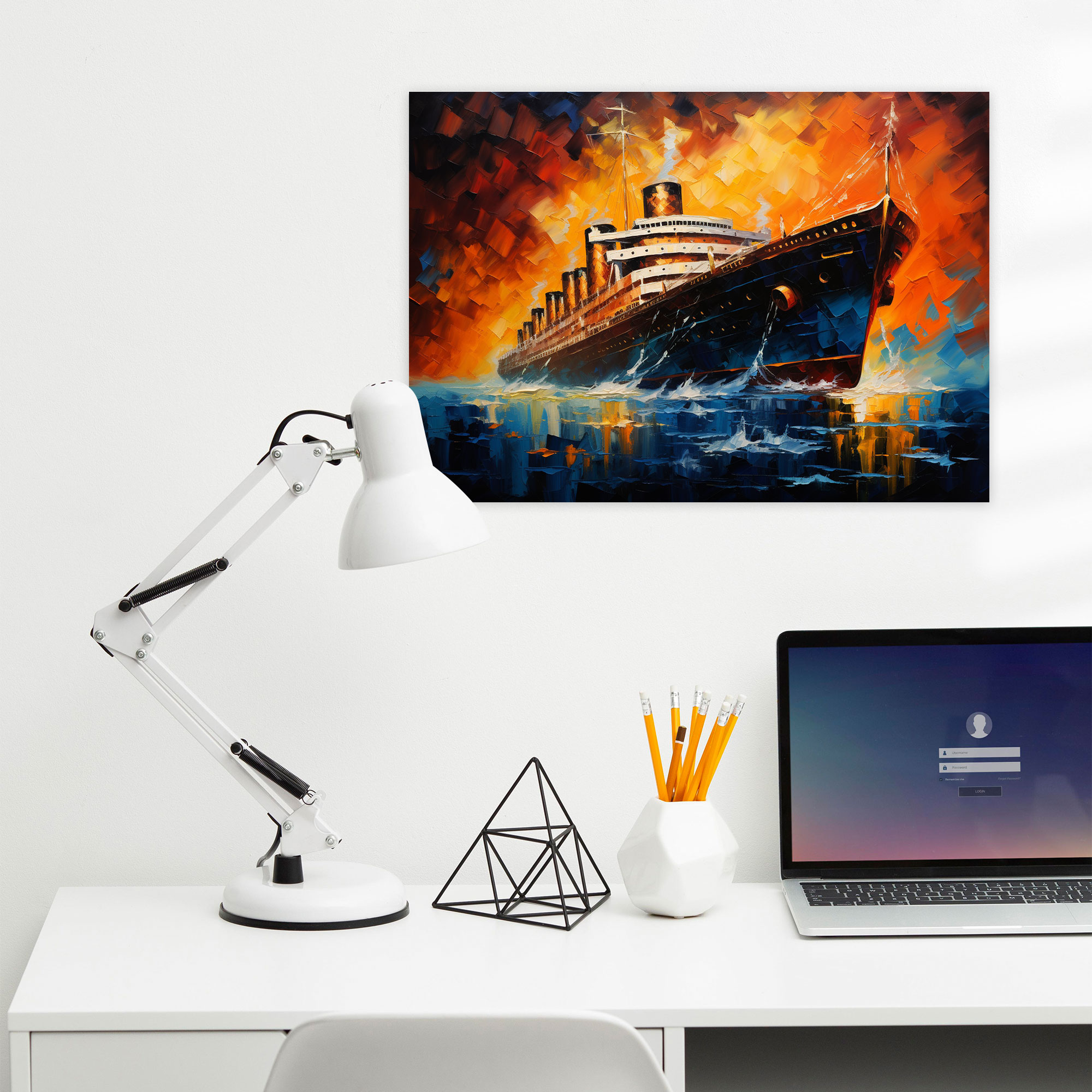 Titanic Wall Art - Titanic, Wall Decoration, Canvas, Modern Abstract Artwork
