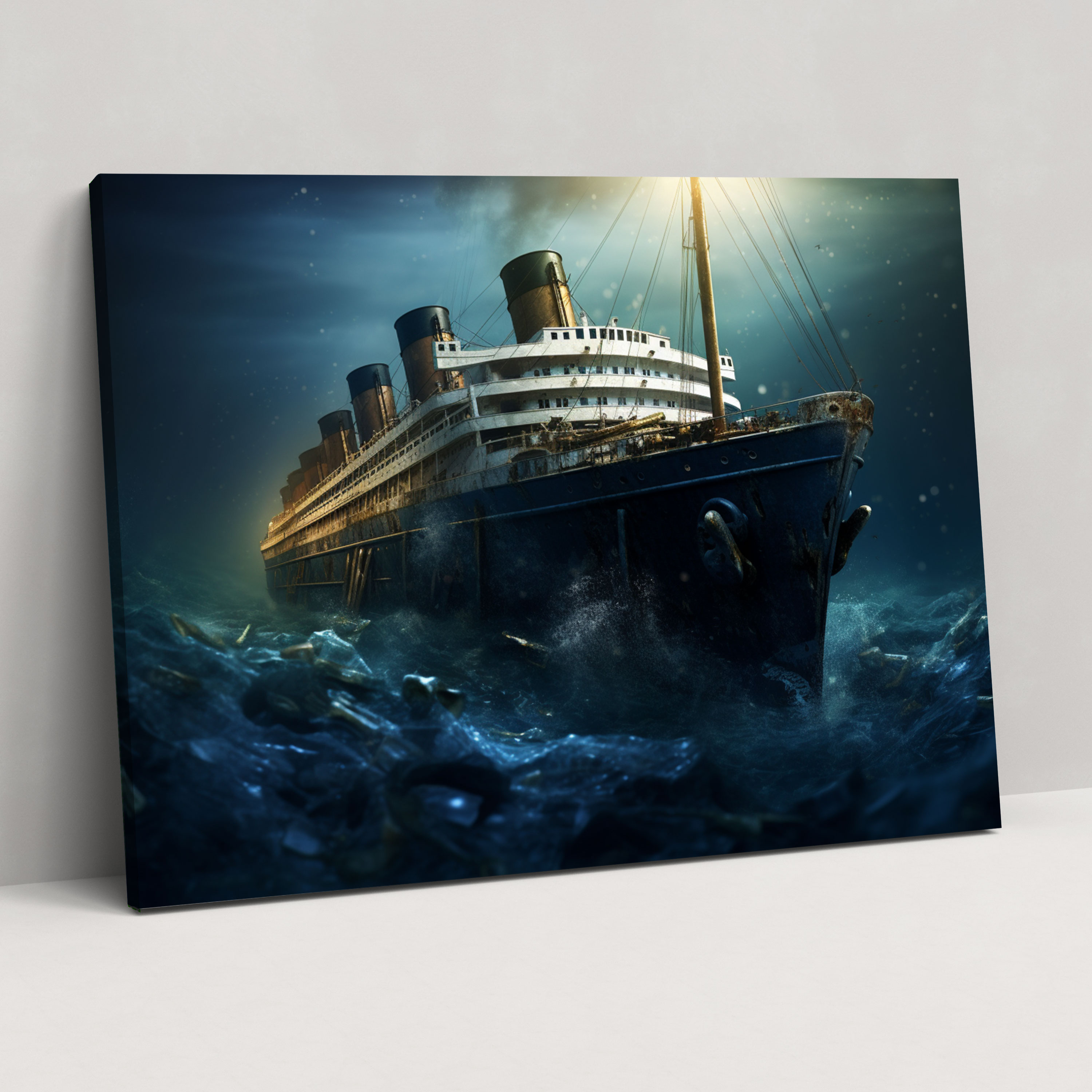Titanic Canvas Wall Art - Titanic, Realistic Digital Art, Canvas, Story