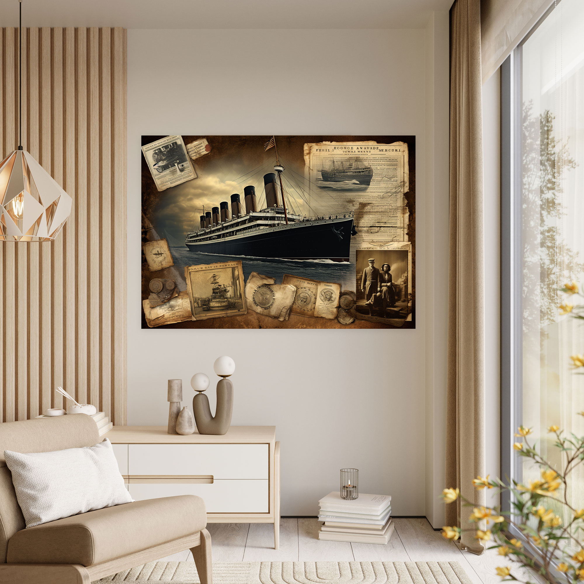 Titanic Wall Art Collage - Titanic, Titanic, Home Decoration, Historical Significance