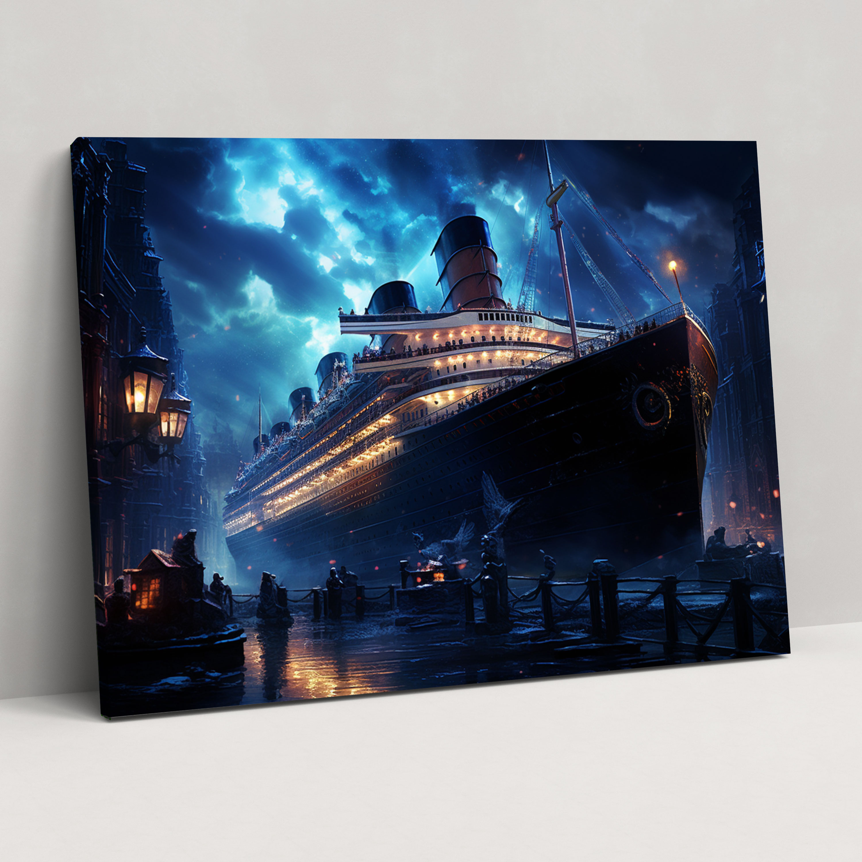 Titanic Wall Decoration - Digital Art Illustration - Titanic, Wall Decoration, Elegant Design, Home Decoration