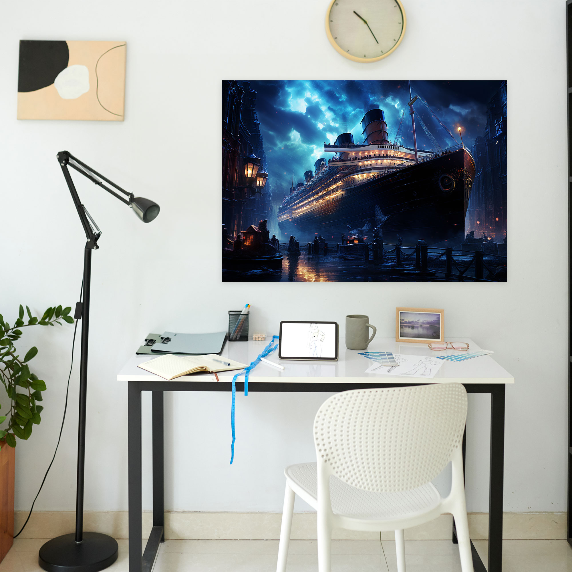 Titanic Wall Decoration - Digital Art Illustration - Titanic, Wall Decoration, Elegant Design, Home Decoration